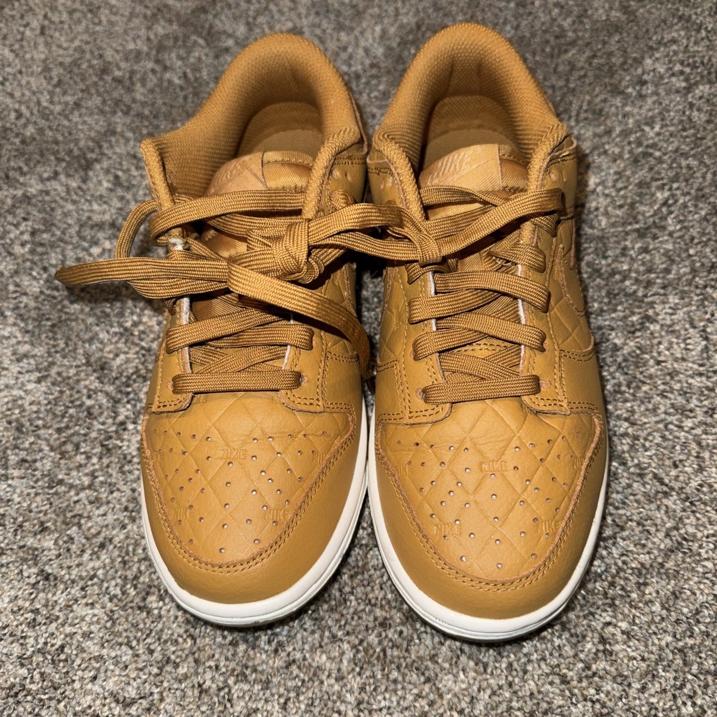 Size 6.5 Women’s - Nike Dunk Low Quilted Wheat - No Box