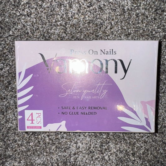 Vamony Press On Nails 4pcs Styles