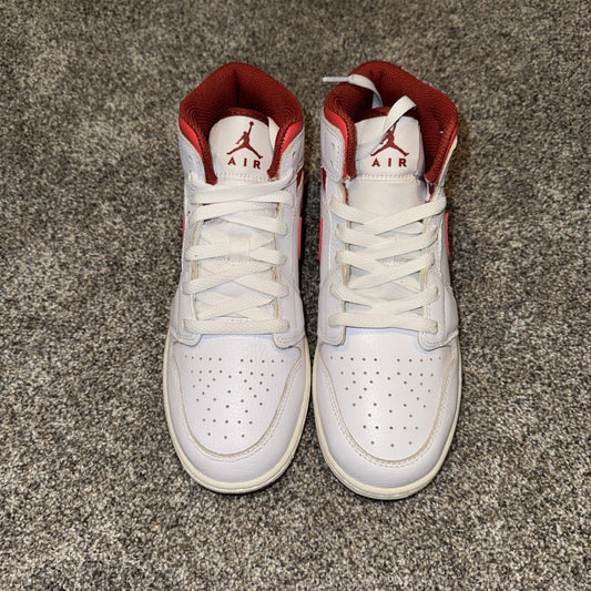 Size 6Y- Jordan 1 Mid SE White Red
