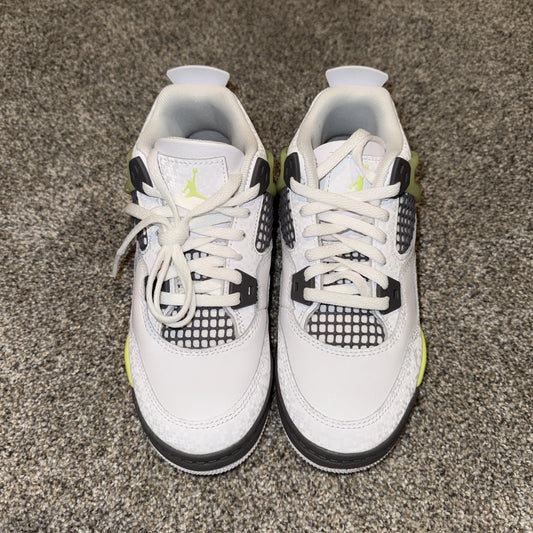 Size 1Y- Jordan 4 Light Lemon Twist