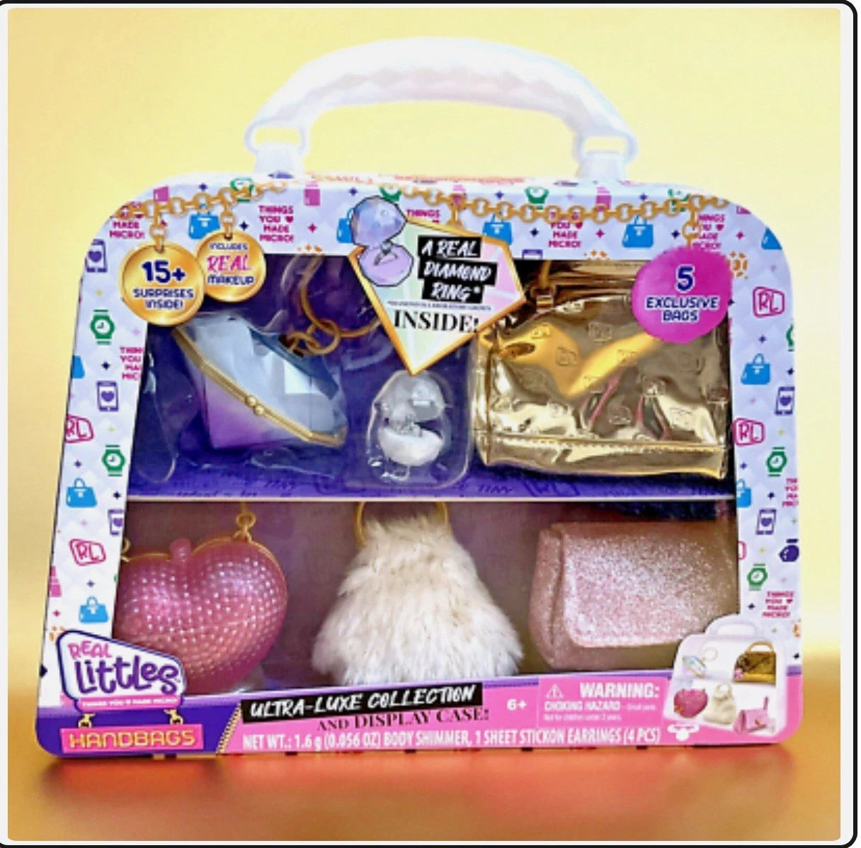 REAL LITTLES Micro Handbag Ultra Luxe Collection 5 Bags 15 Surprises