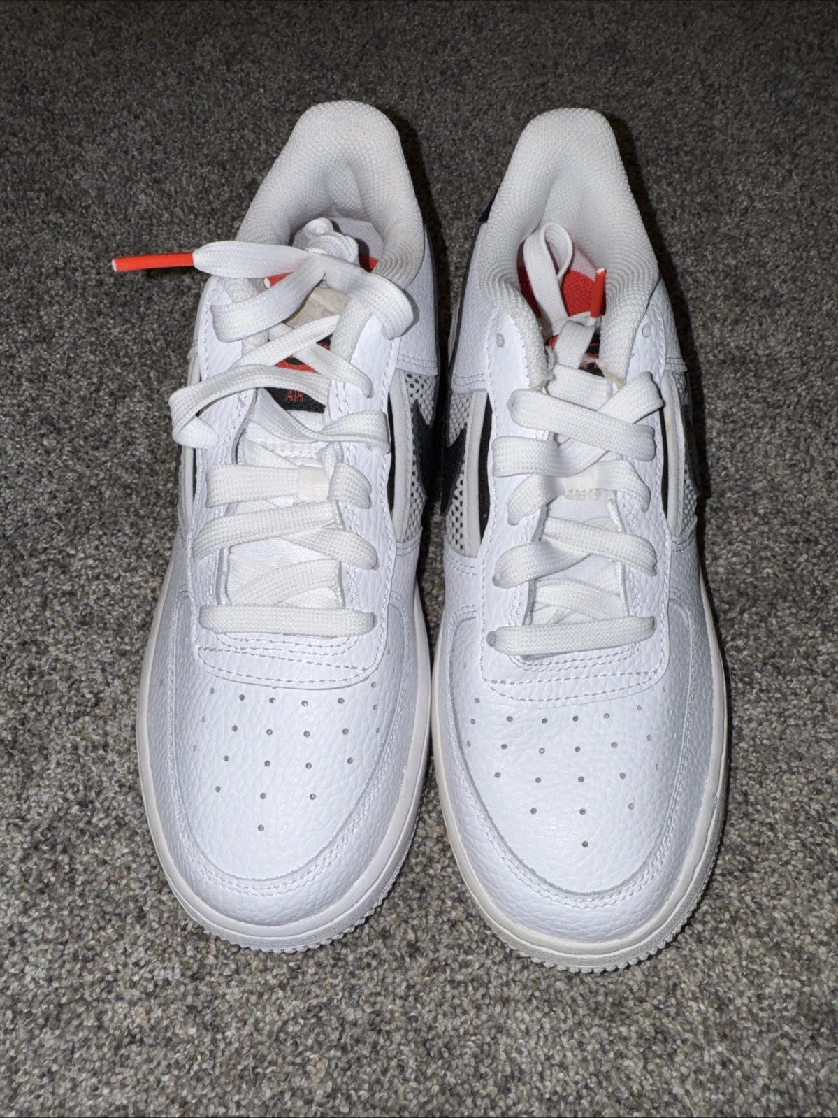 Size 6Y- Nike Air Force 1 Low Mesh Pocket White