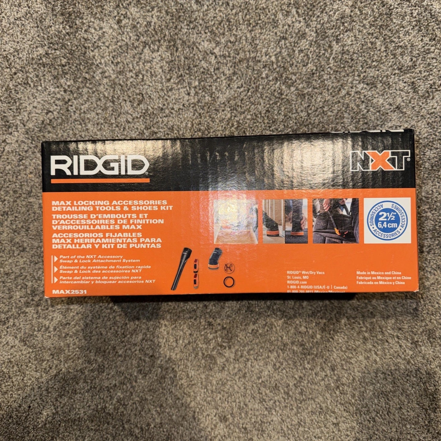 Ridgid Max Locking Accessories Detailing Tools & Shoes Kit- Open Box