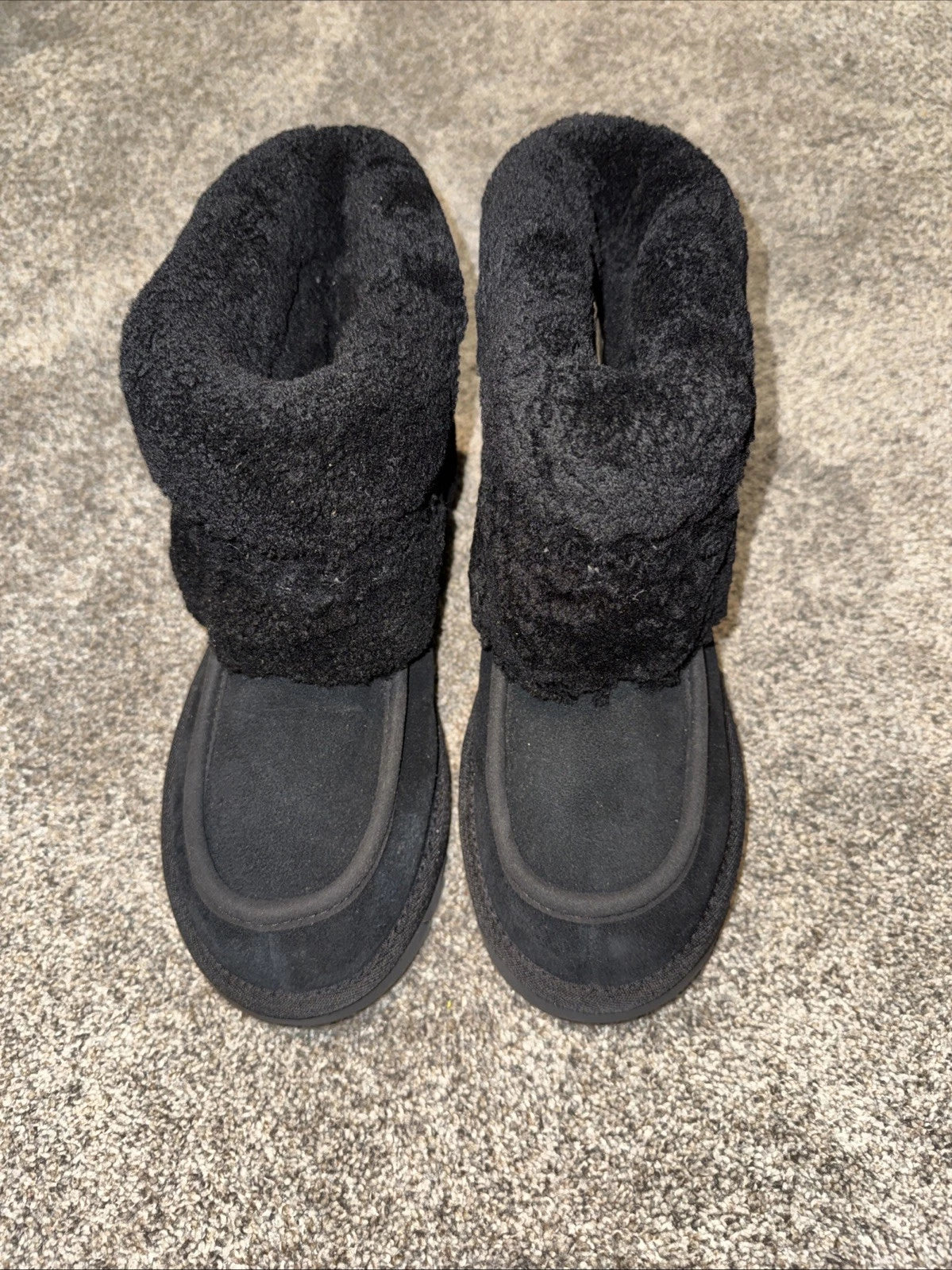 NEW WOMENS SIZE 8 BLACK UGG CLASSIC MINI BRAID SUEDE BOOTS 1148930