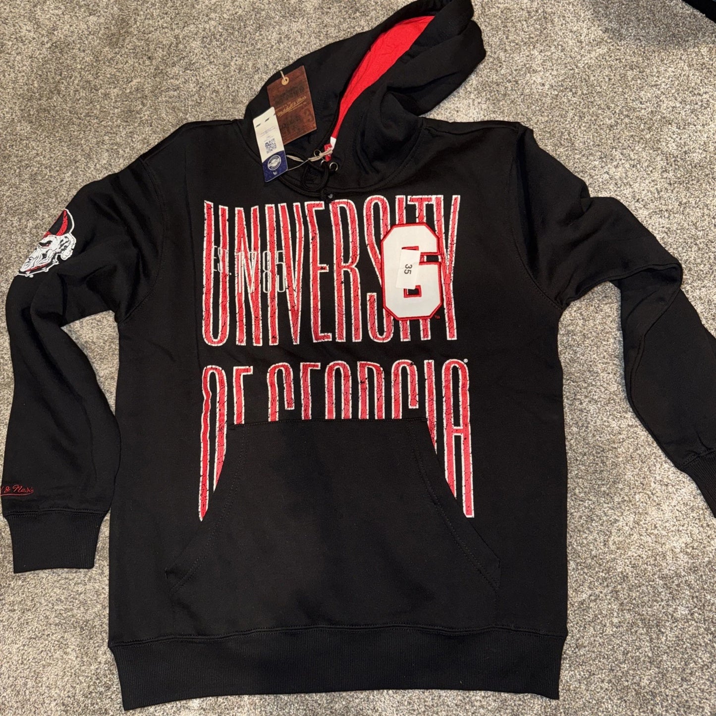 Men’s Medium- University Of Georgia Hoodie Black
