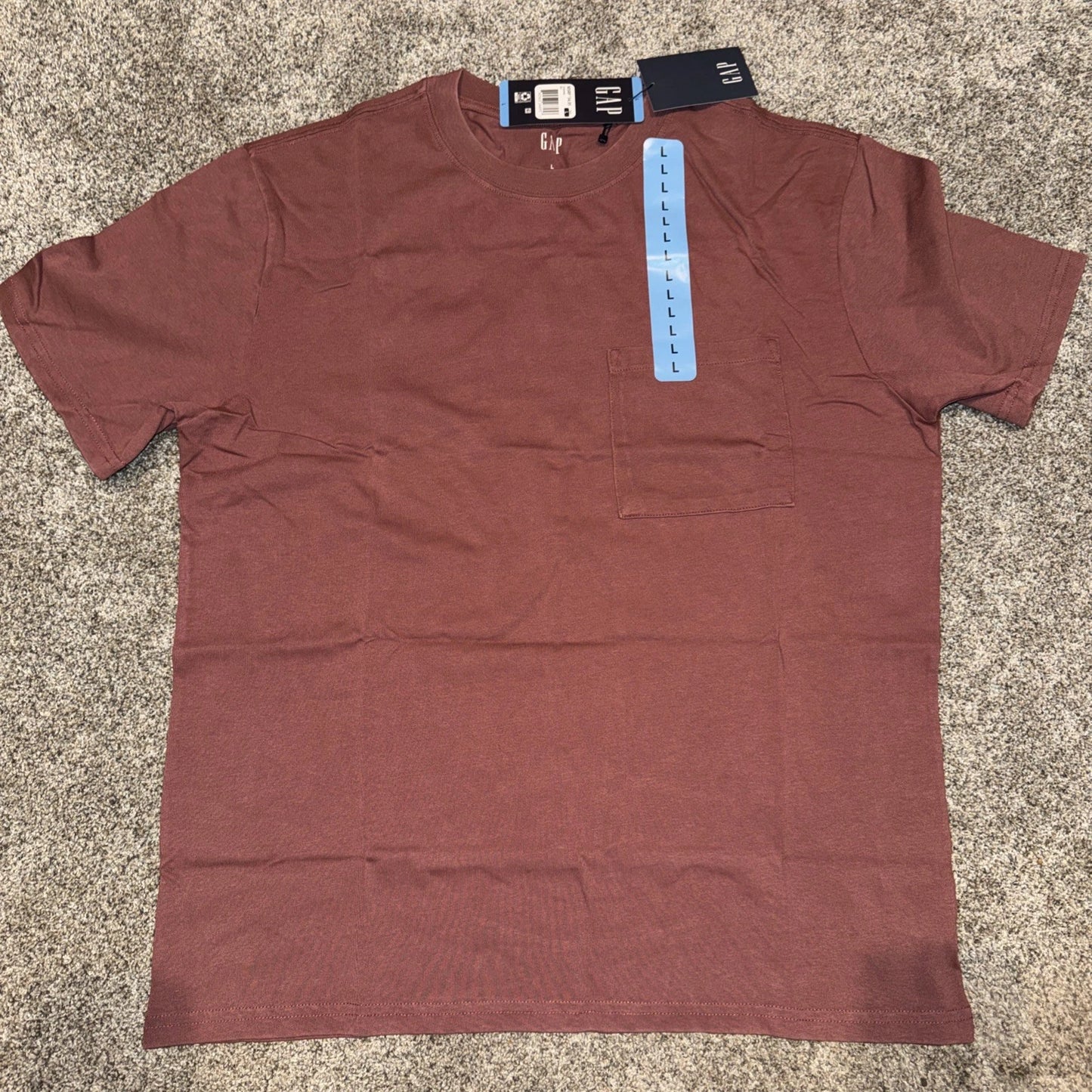 Men’s Large- GAP Washed Pocket Tee Red
