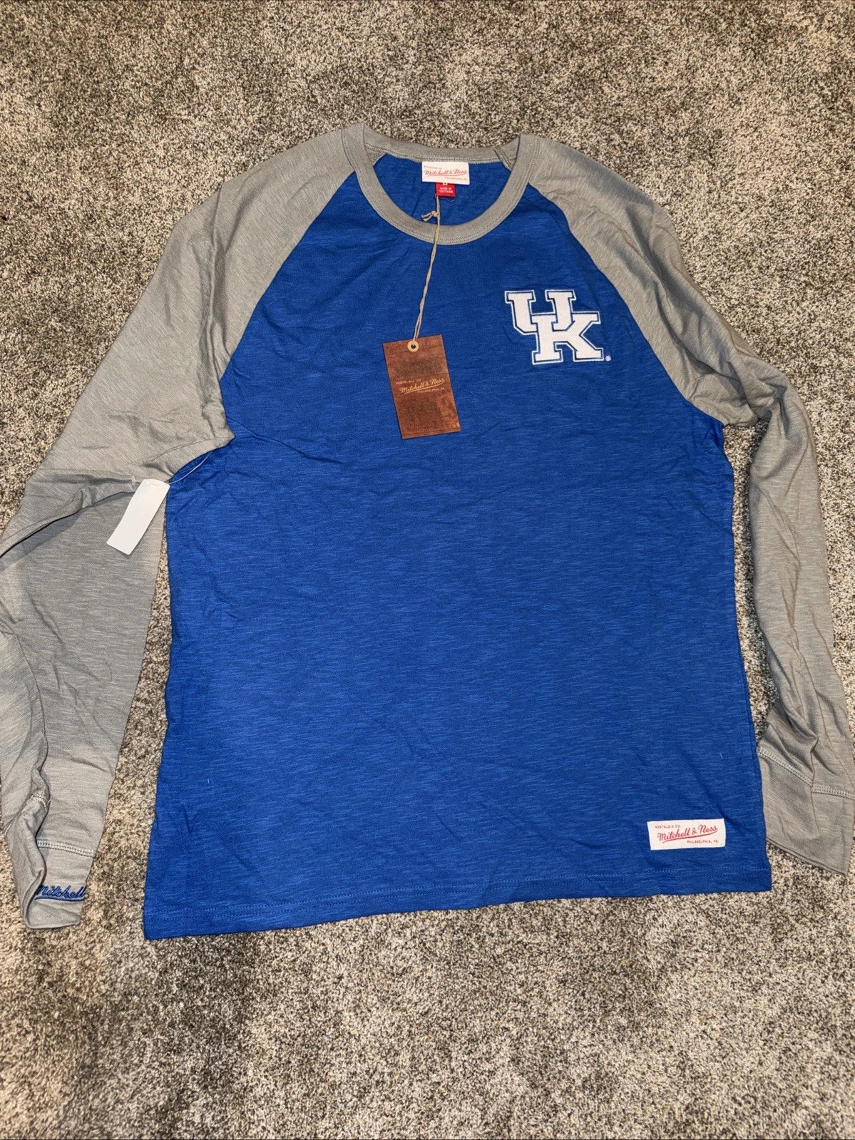 UK Mitchell & Ness Shirt Men’s Large- Blue