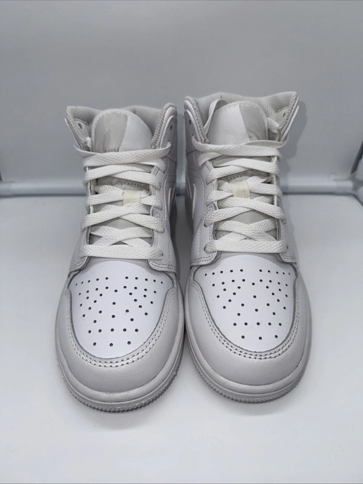 Size 3.5Y- Jordan 1 Mid Triple White
