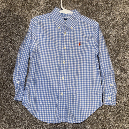 Ralph Lauren Button Up Boys Size 4/4T Blue