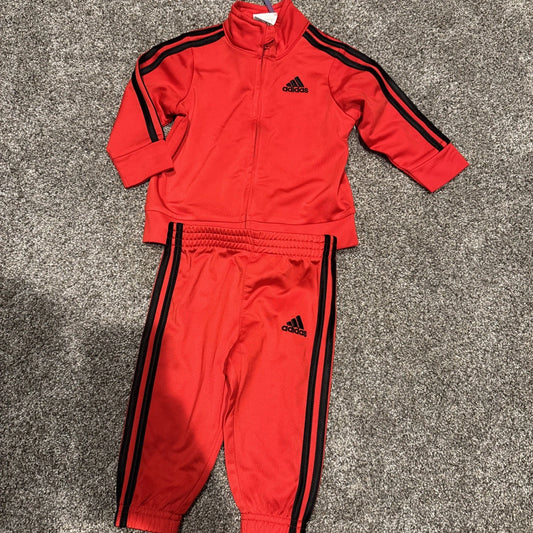 Size 6 Months Adidas Set Red Black
