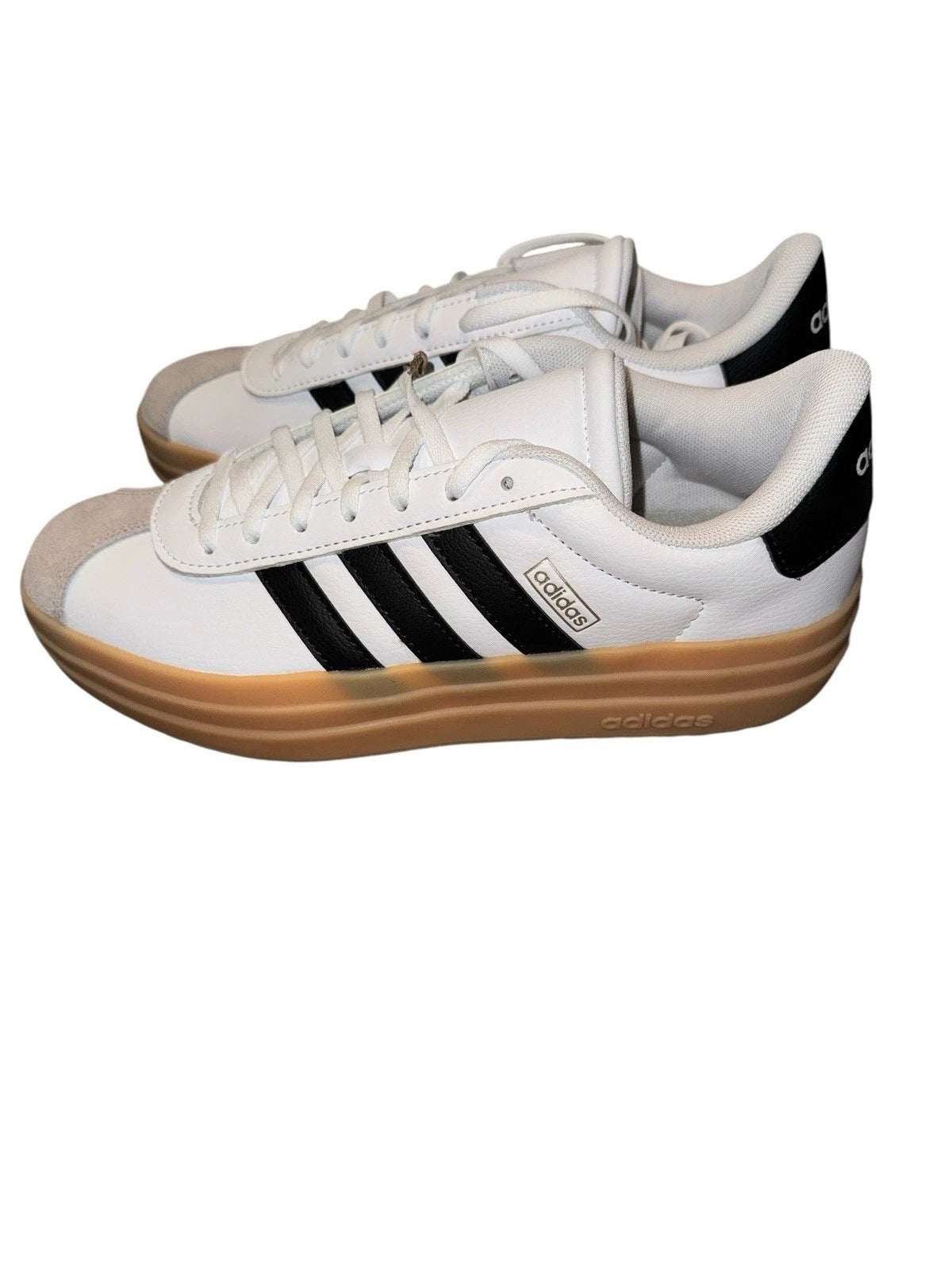 Kids 6.5Y- Adidas VL Court Bold J- White