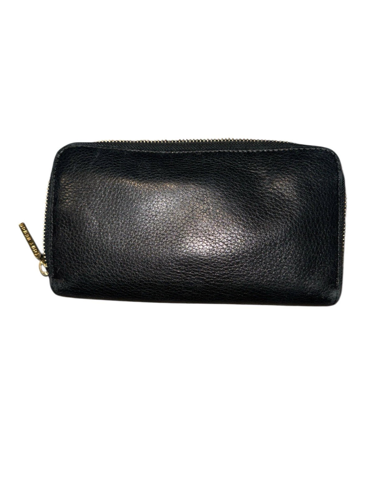 Tory Burch Leather Zip Around Wallet Black