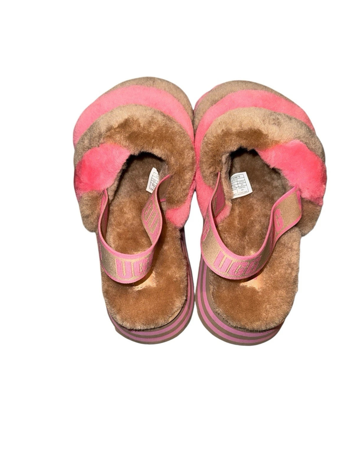 Women’s Size 7- UGG Disco Stripe Slide Brown