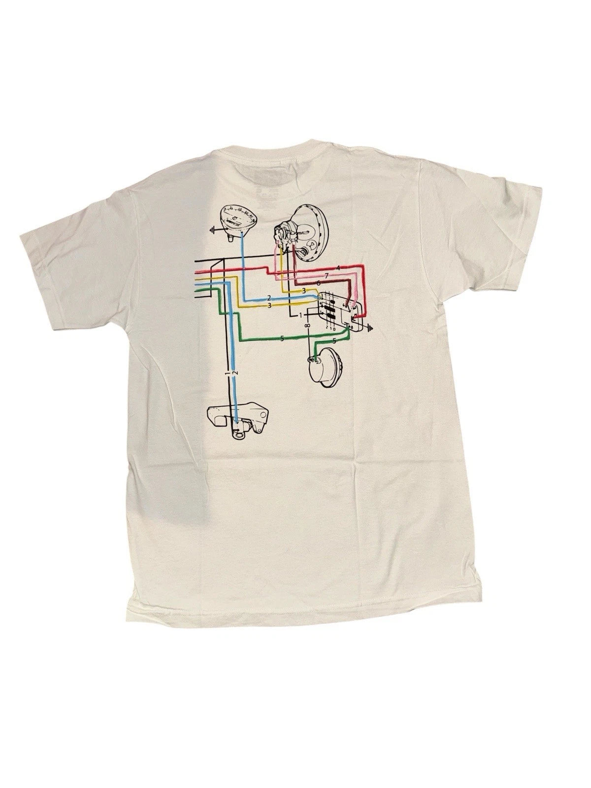 Men’s Medium- Vespa x Sean Wotherspoon Wiring T-shirt- White