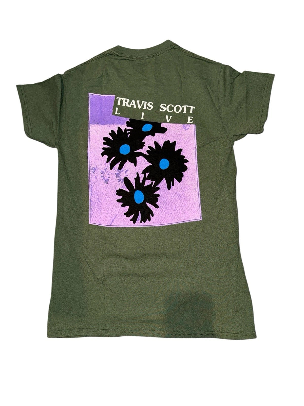Men’s Small- Travis Scott Astroworld Tee- Green
