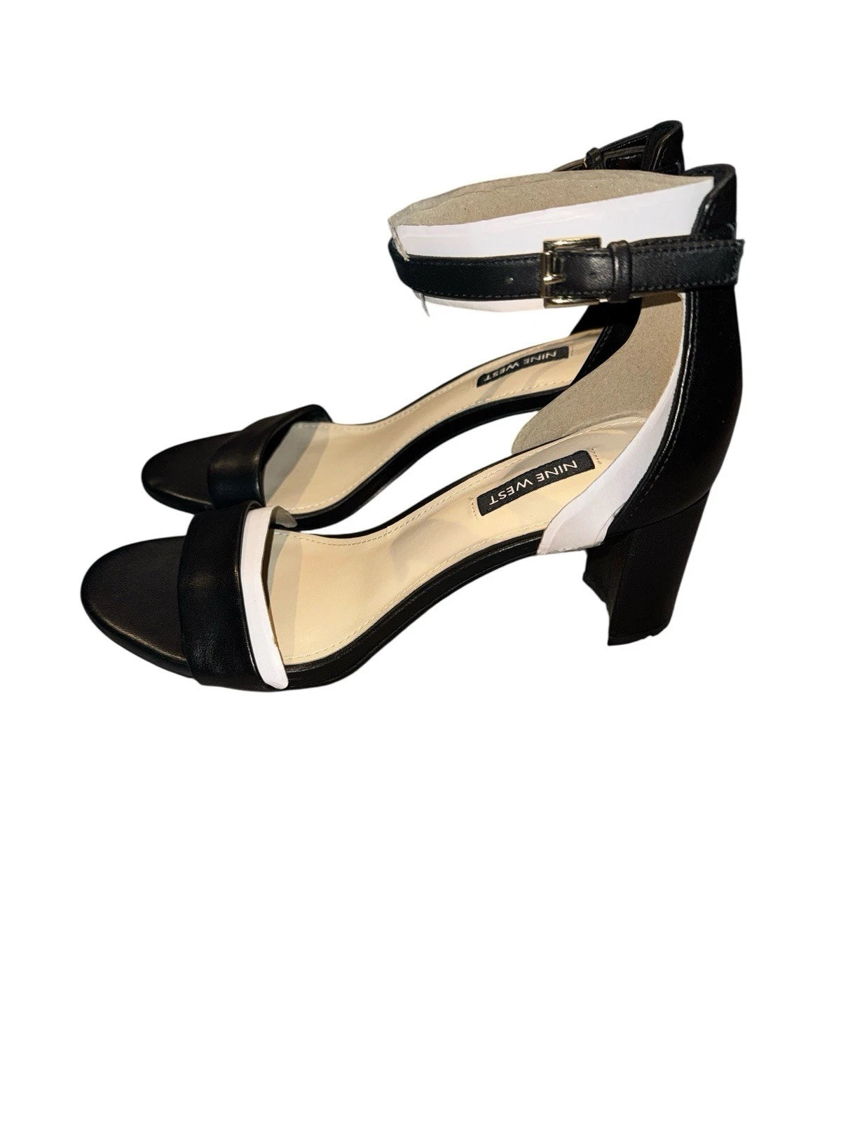Women’s Size 7- Nine West Shoes- Black- Open Toe