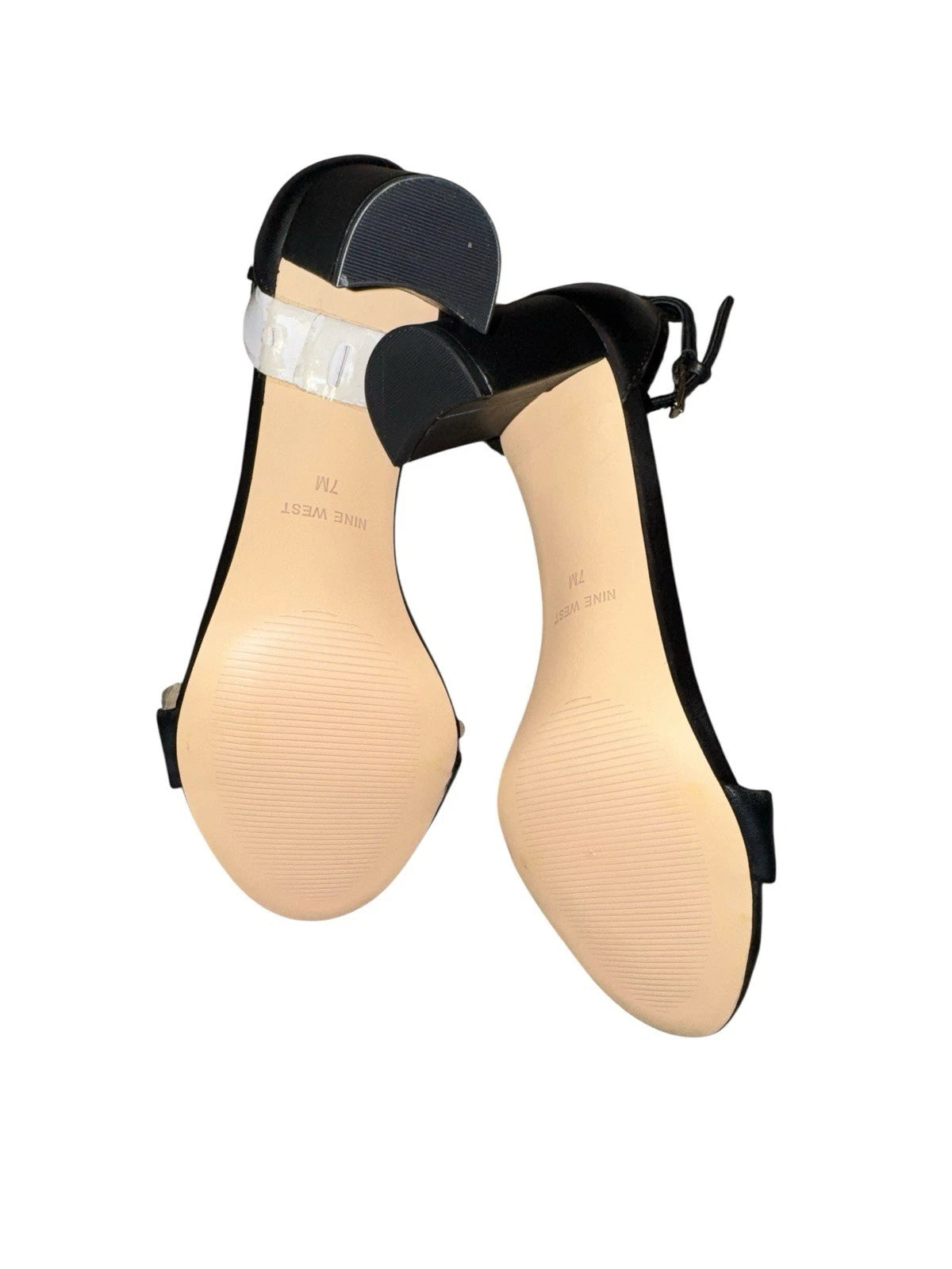 Women’s Size 7- Nine West Shoes- Black- Open Toe