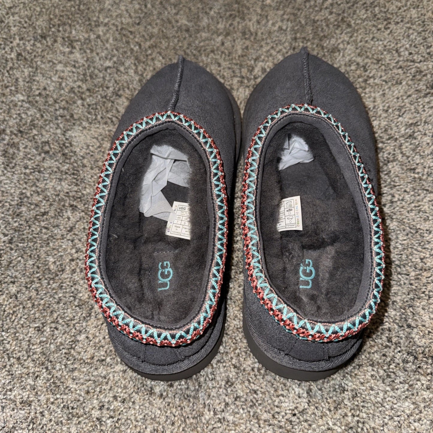 Size 7 Women’s UGG Tasman II Slippers Grey