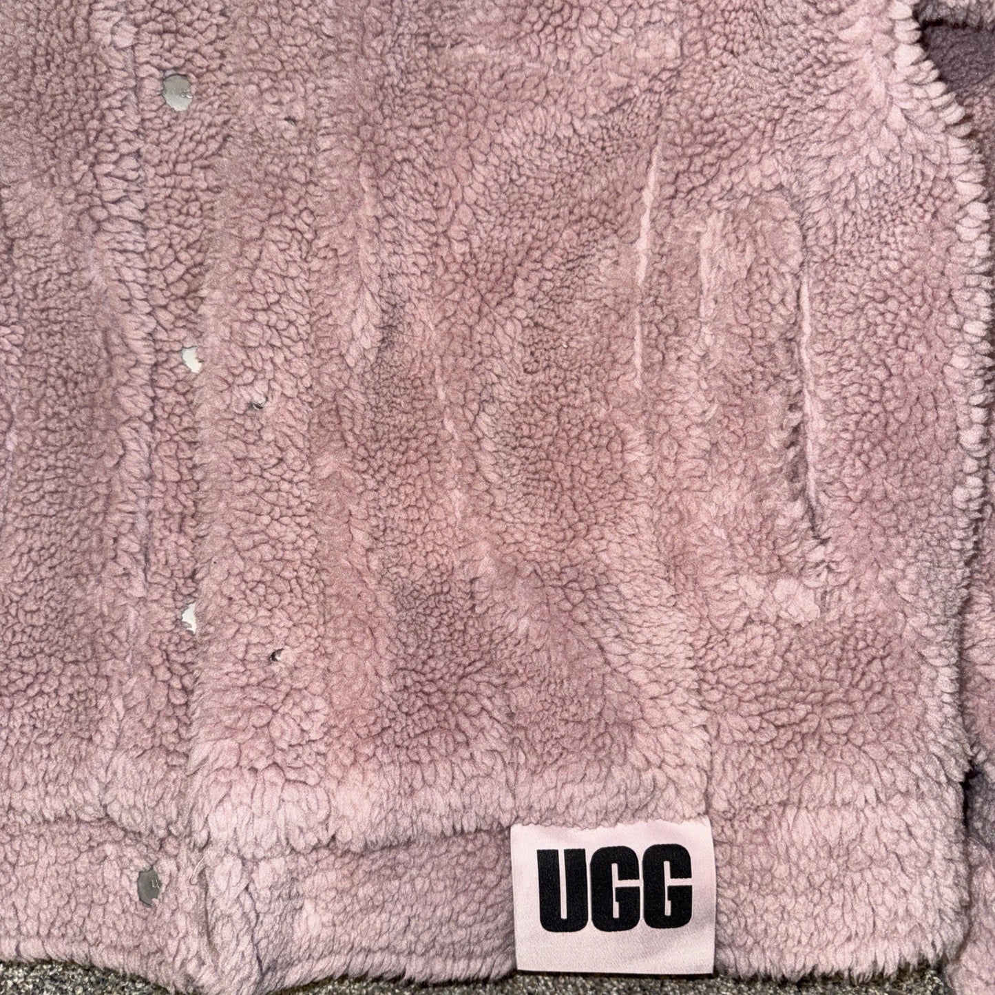 Women’s Medium- UGG Trucker Pink Sherpa Jacket