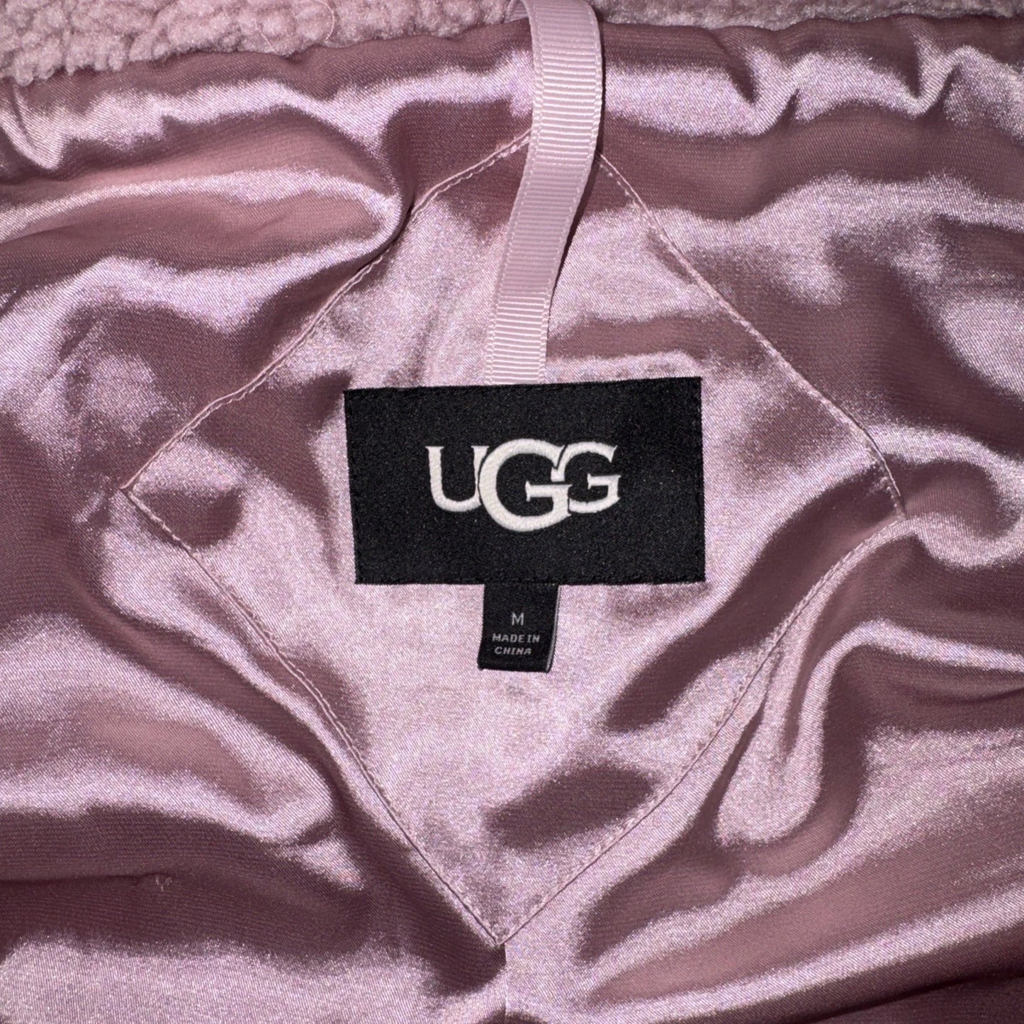 Women’s Medium- UGG Trucker Pink Sherpa Jacket