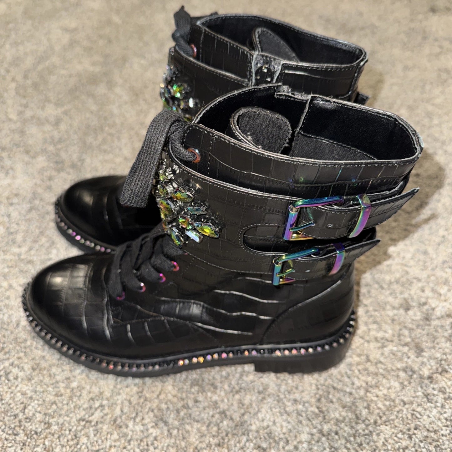 Women’s Size 7 Kurt Geiger Stoop Combat Boots