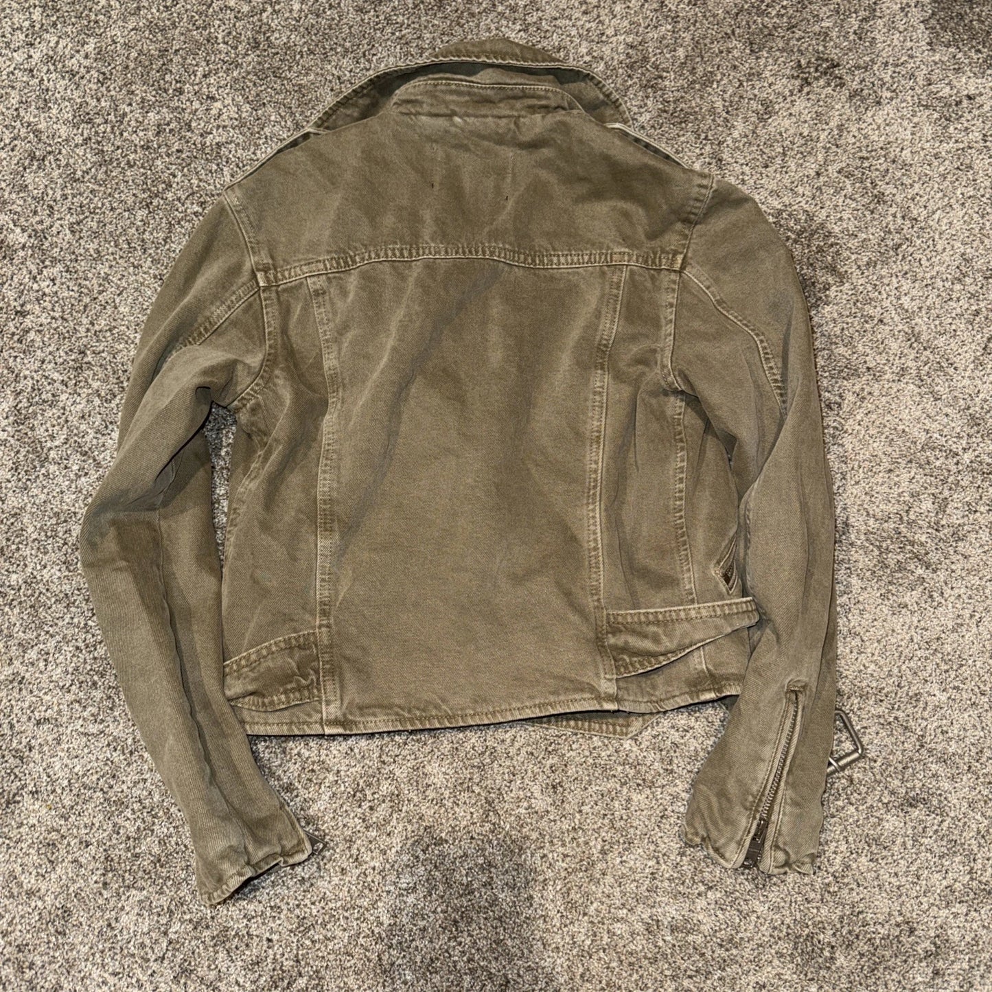 Women’s Size 2 Allsaints Green Denim Jacket