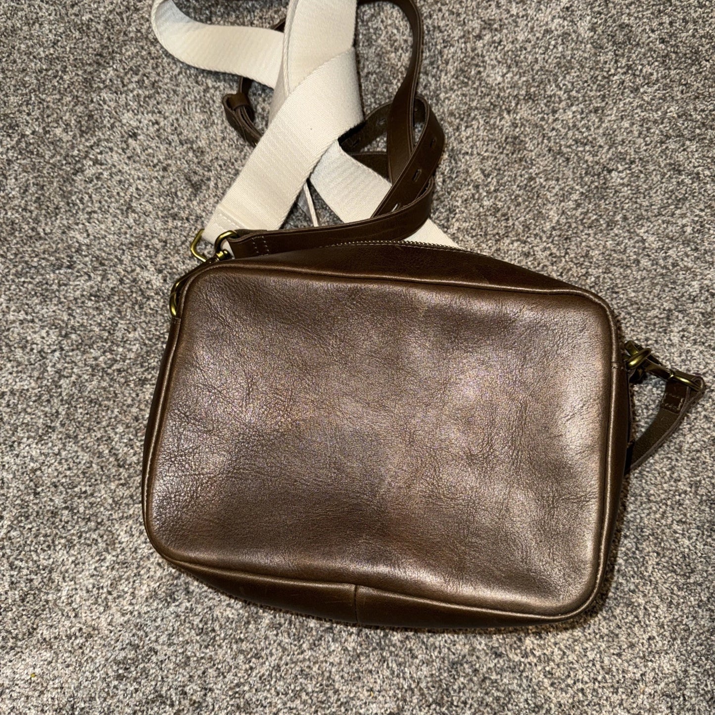 Madewell Large Transport Camera Bag Brown
