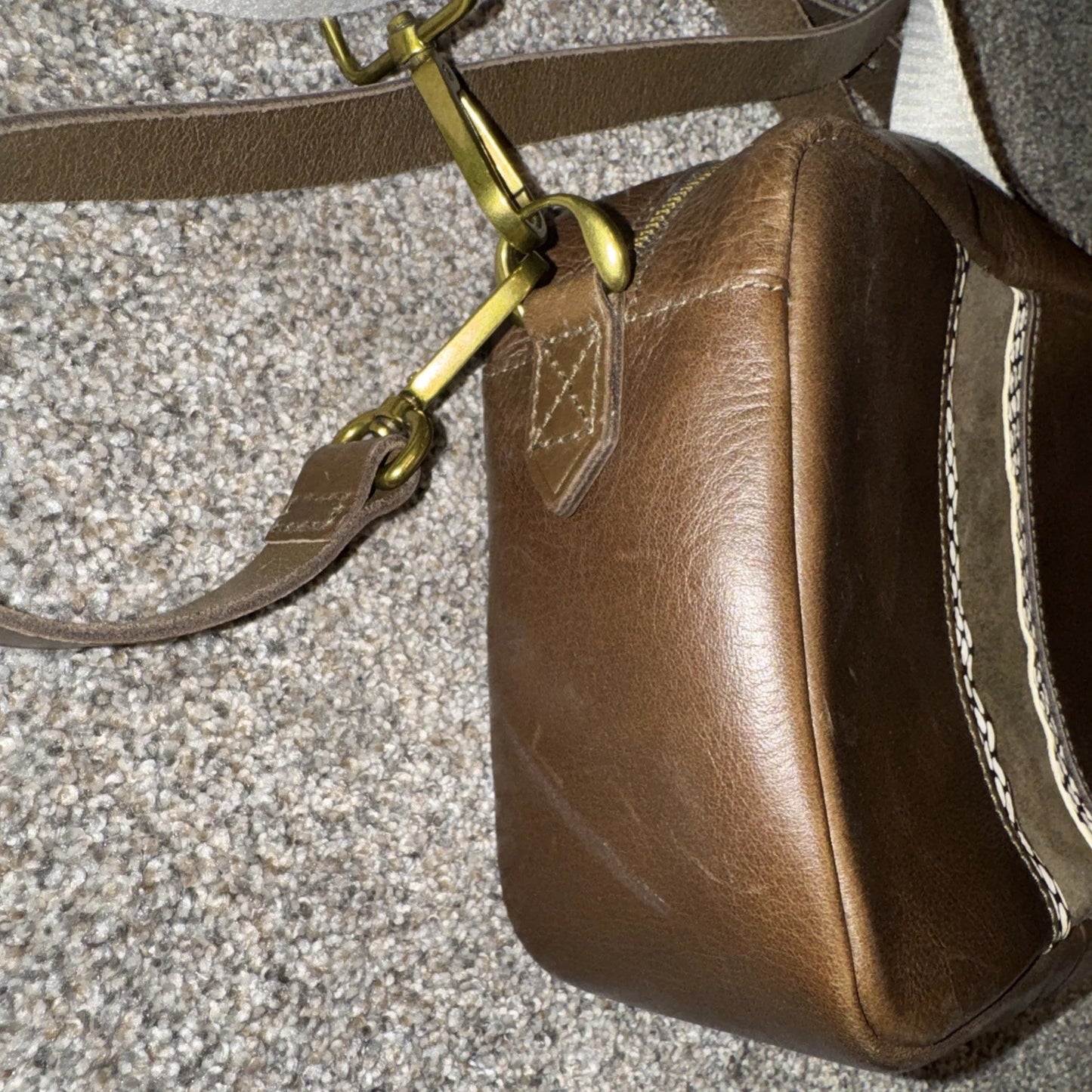 Madewell Large Transport Camera Bag Brown