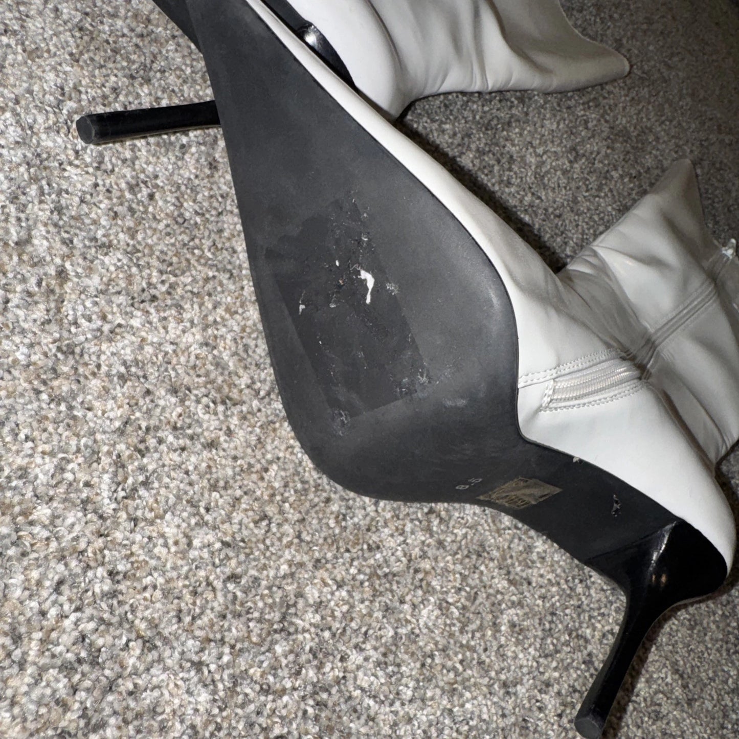 Size 8.5 Women’s Boots Jeffrey Campbell White