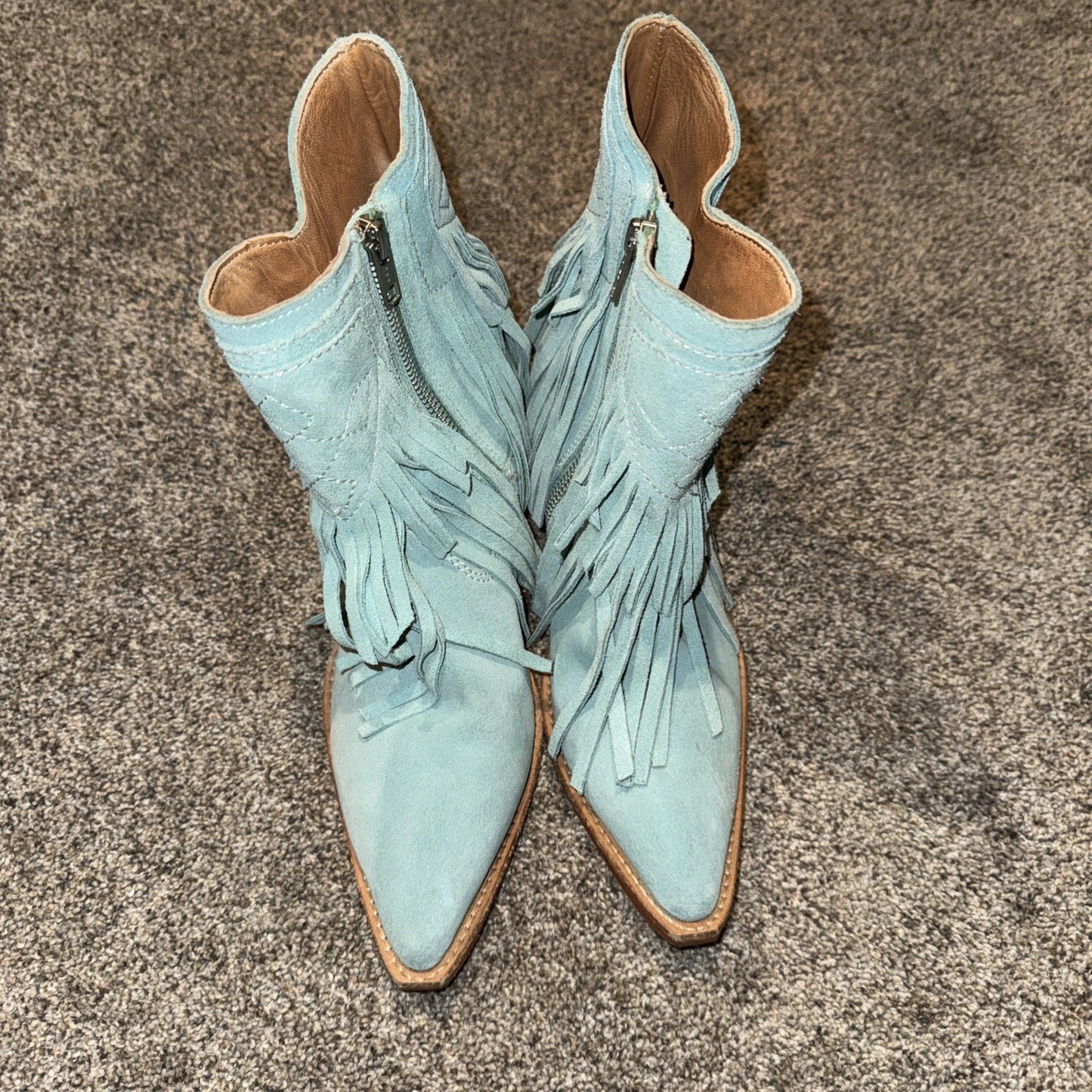 Women’s 7.5 Free People Lawless Fringe Western Boots