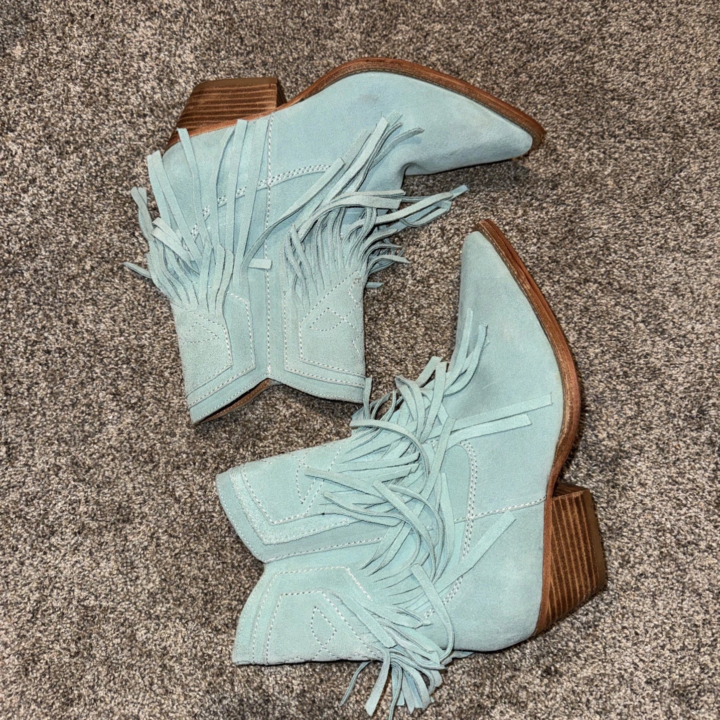 Women’s 7.5 Free People Lawless Fringe Western Boots