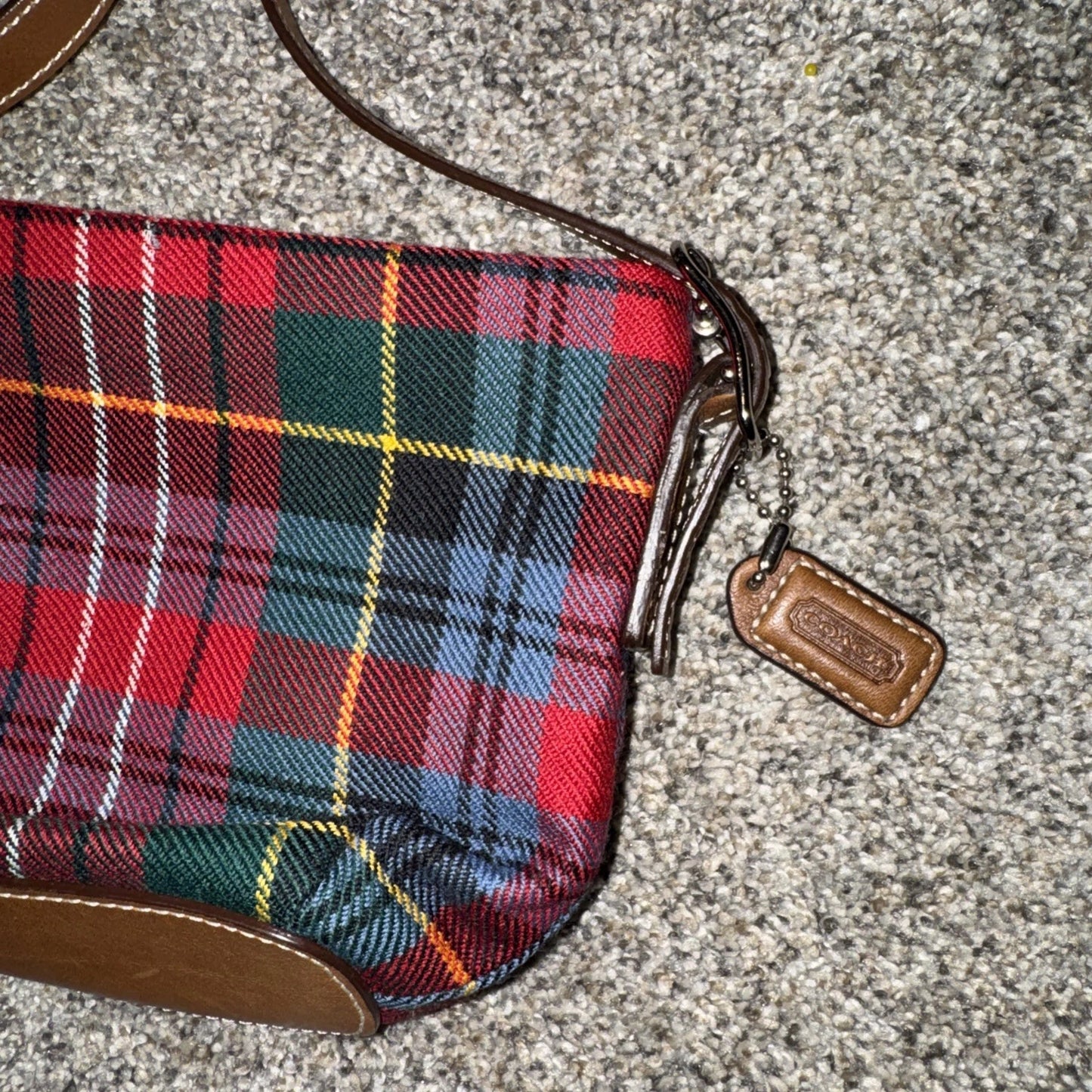 Coach Tartan Plaid Mini Shoulder Bag