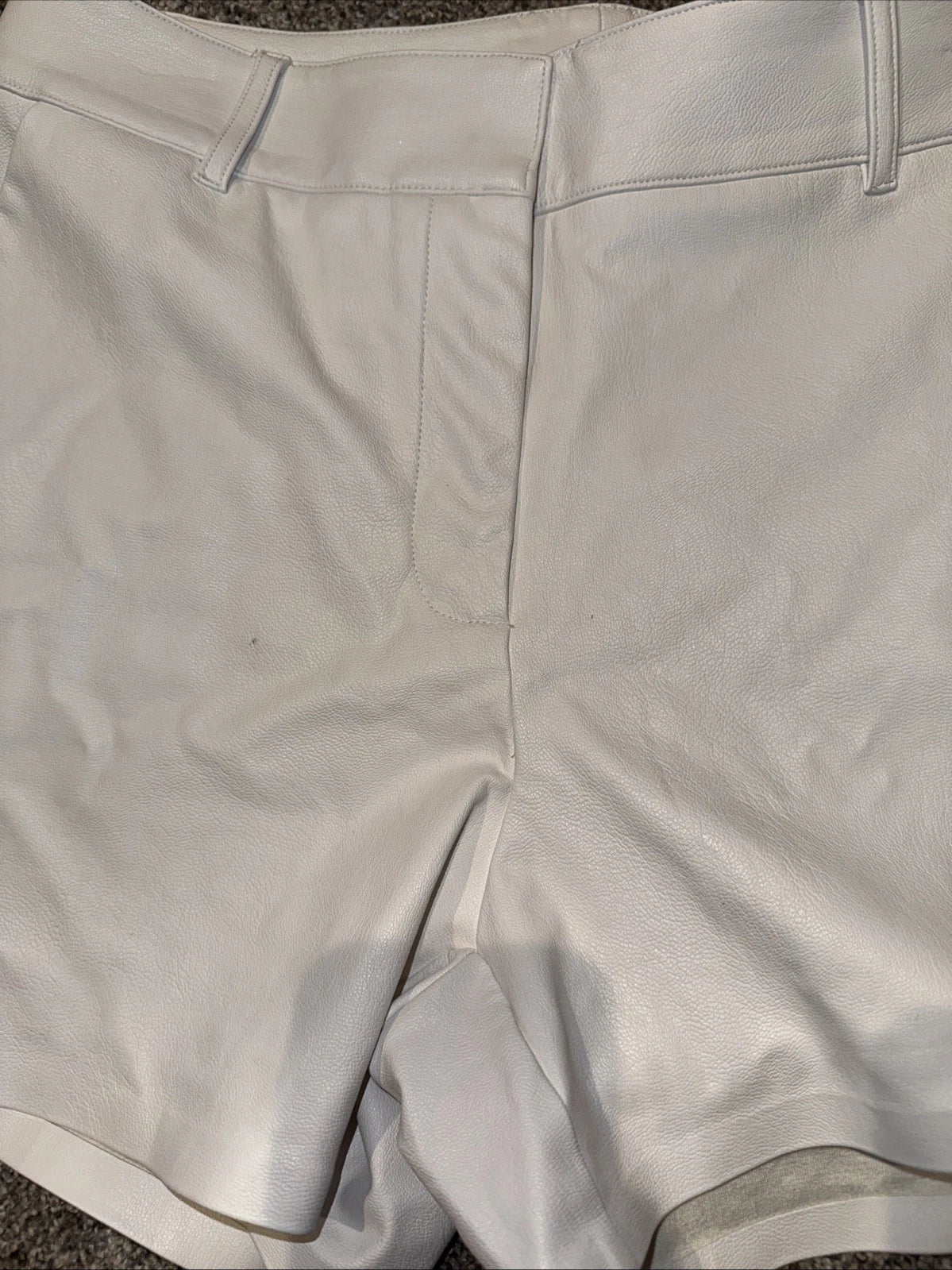 Commando Faux Leather Tailored Shorts White- Women’s  Small
