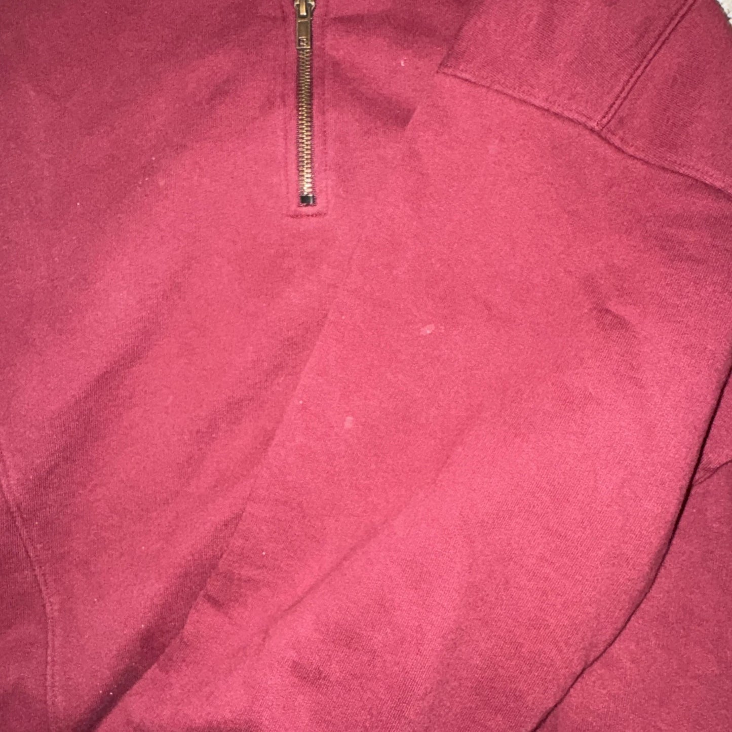 Sporty & Rich The Carlyle Script Quarter-Zip Sweatshirt Women’s Medium