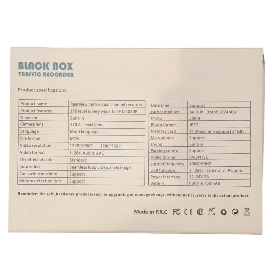 Black Box Traffic Recorder Black