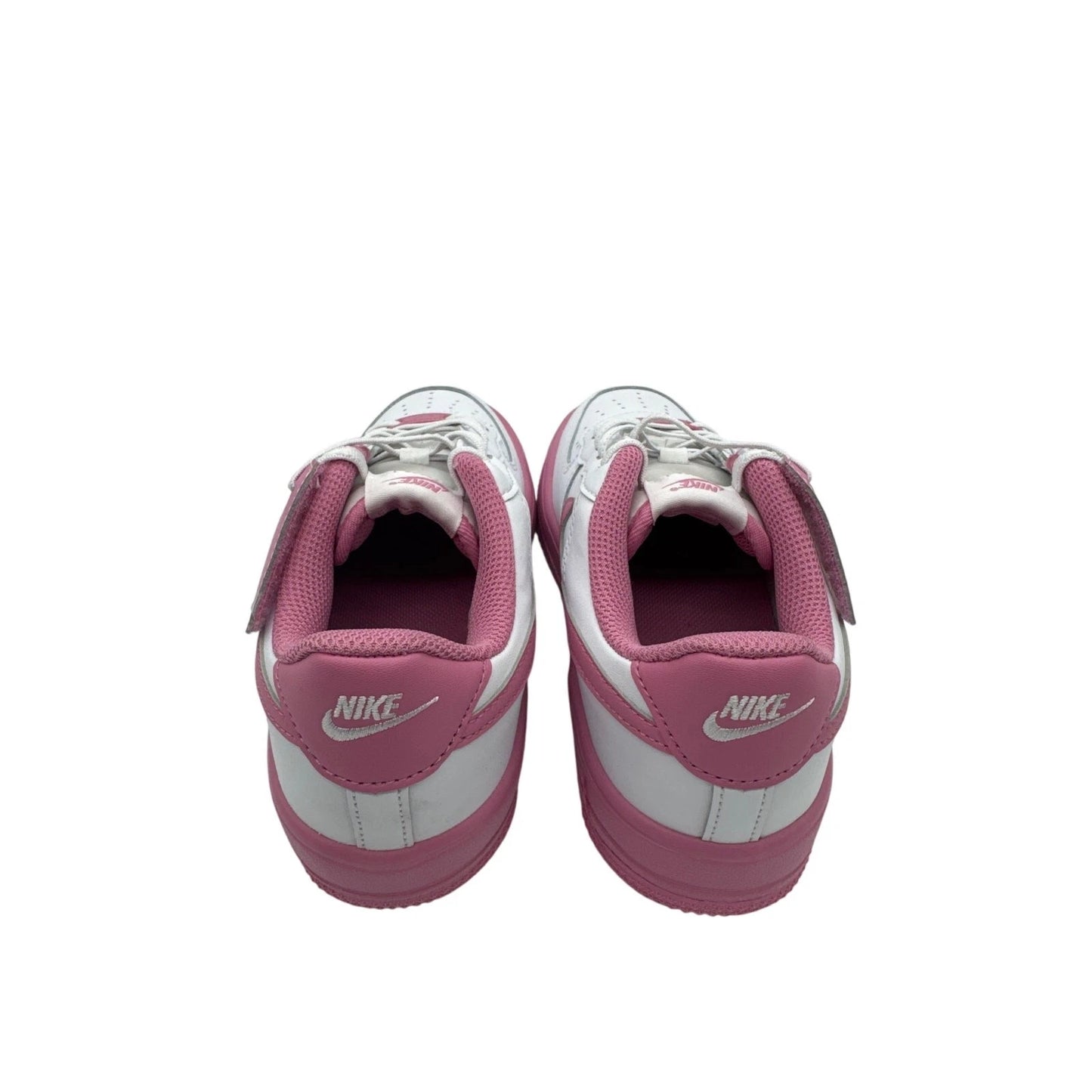 Size 2.5Y Nike Force 1 Low EasyOn- White Magic Flamingo