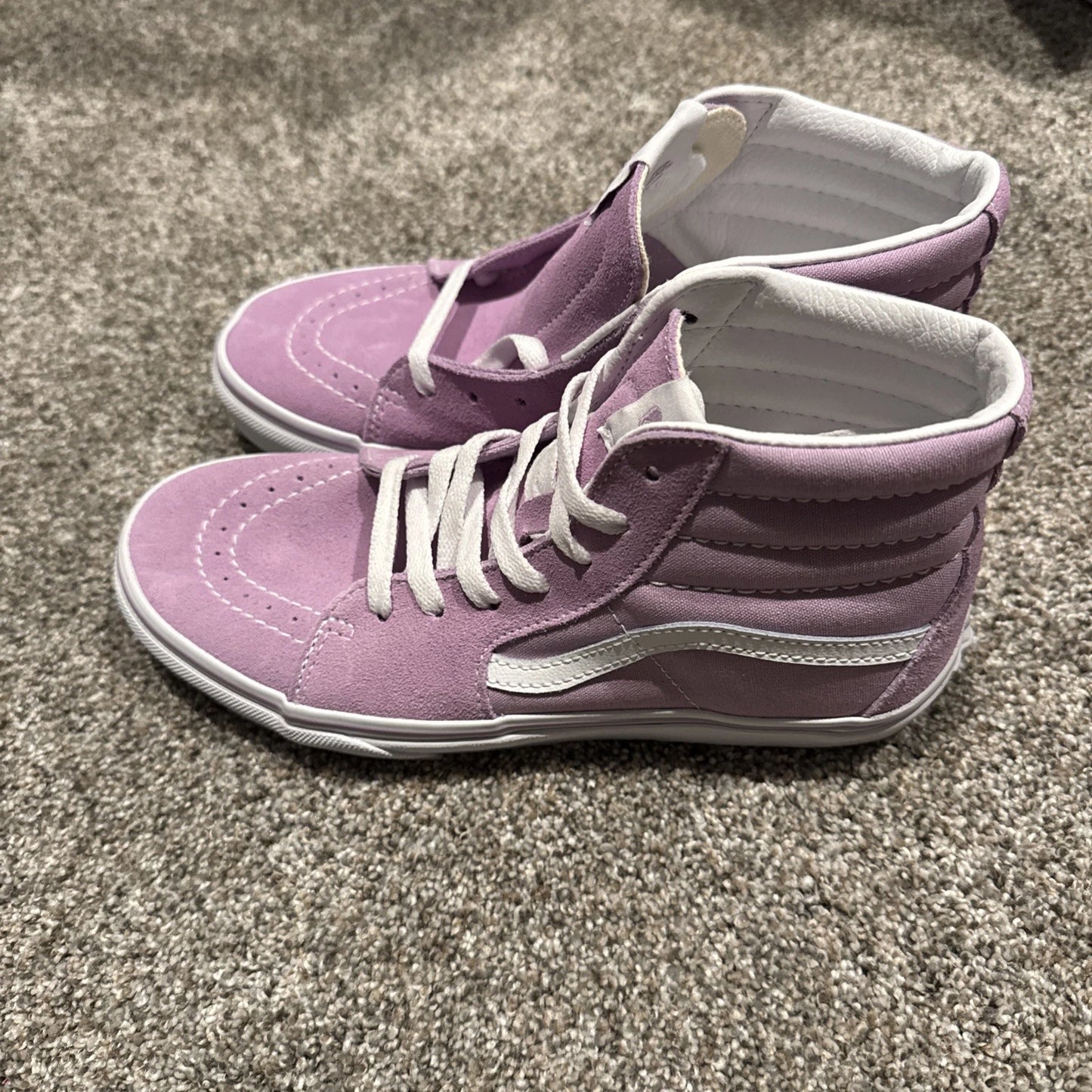 Vans Sk8-Hi Kids Size 5Y Purple/white