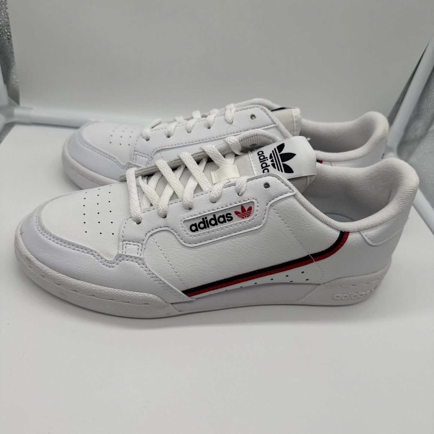 Size 6Y- Adidas Continental 80 J White