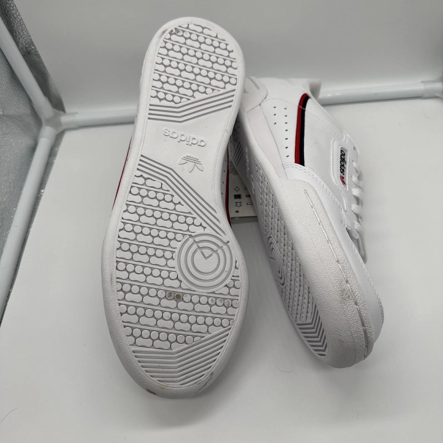 Size 6Y- Adidas Continental 80 J White