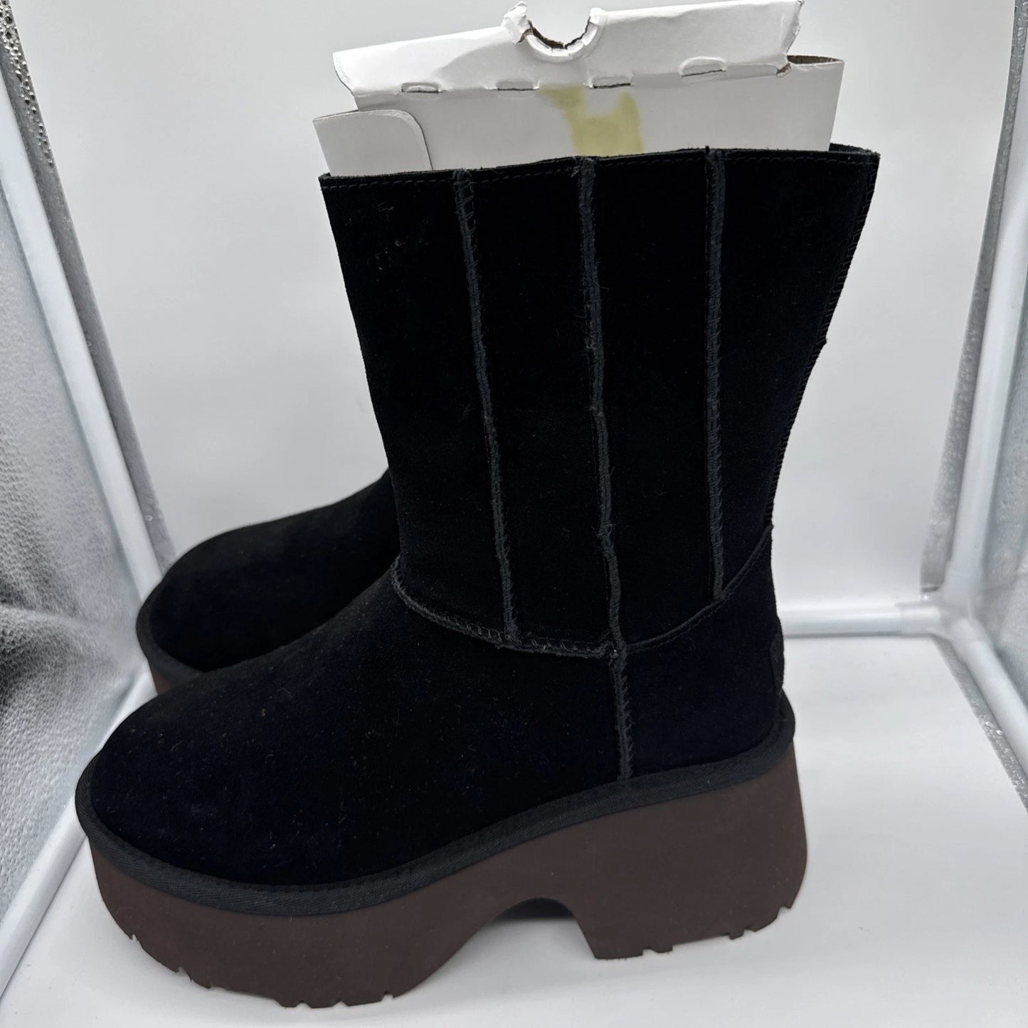 Size 7 Women’s UGG Classic Twin Seam New Heights Black