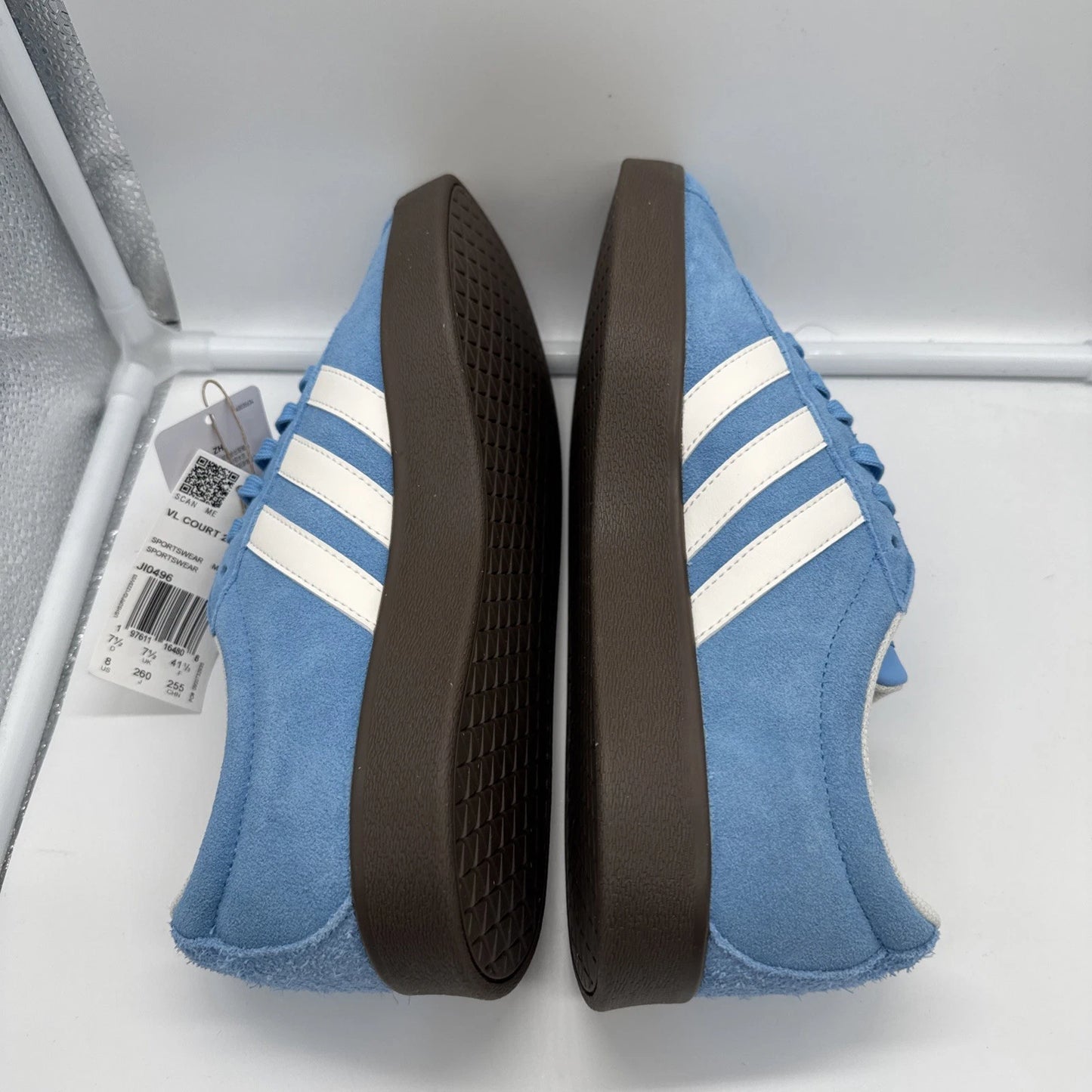 Size 8 Men’s - Adidas VL Court 2.0 Semi Blue Burst