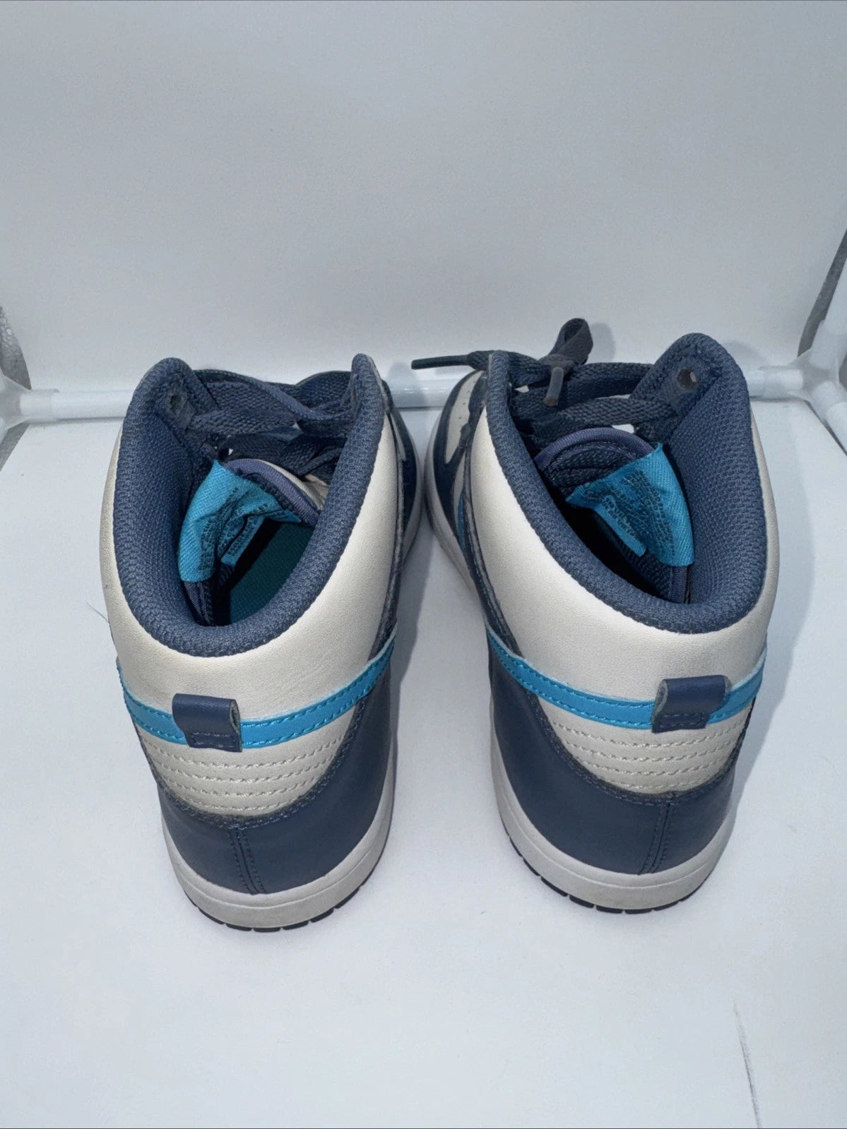 Size 3Y Nike Dunk High Blue- As Is- Purchased With A Cigarette Smell