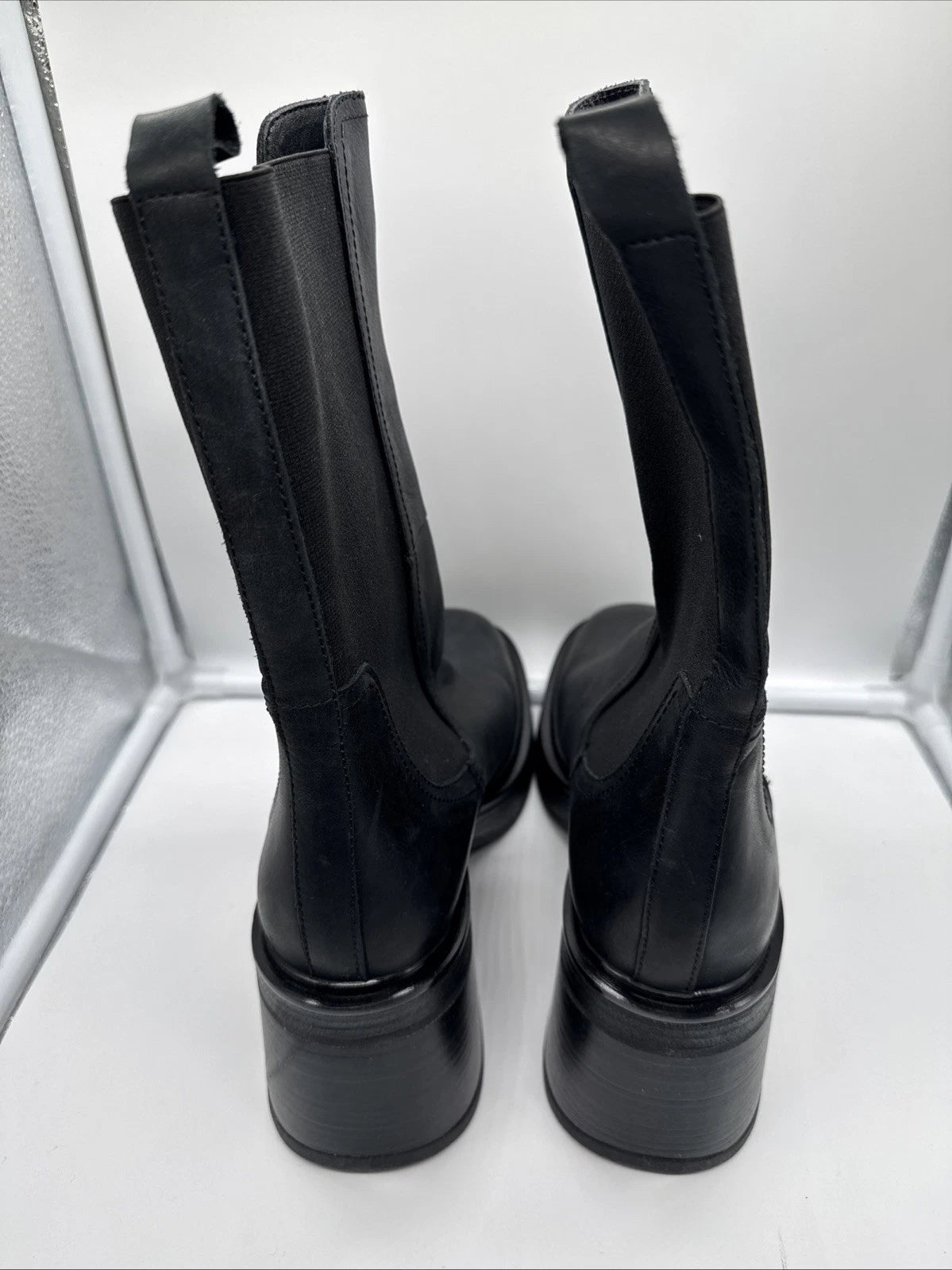 Size 40 Steve Madden Boots Black- Women’s