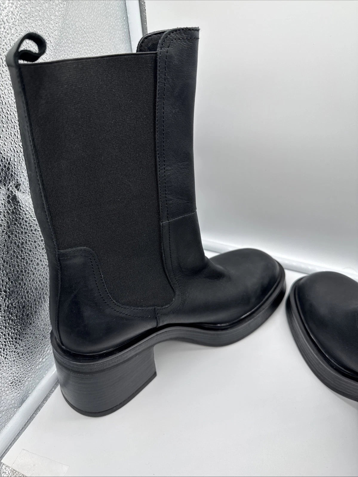 Size 40 Steve Madden Boots Black- Women’s