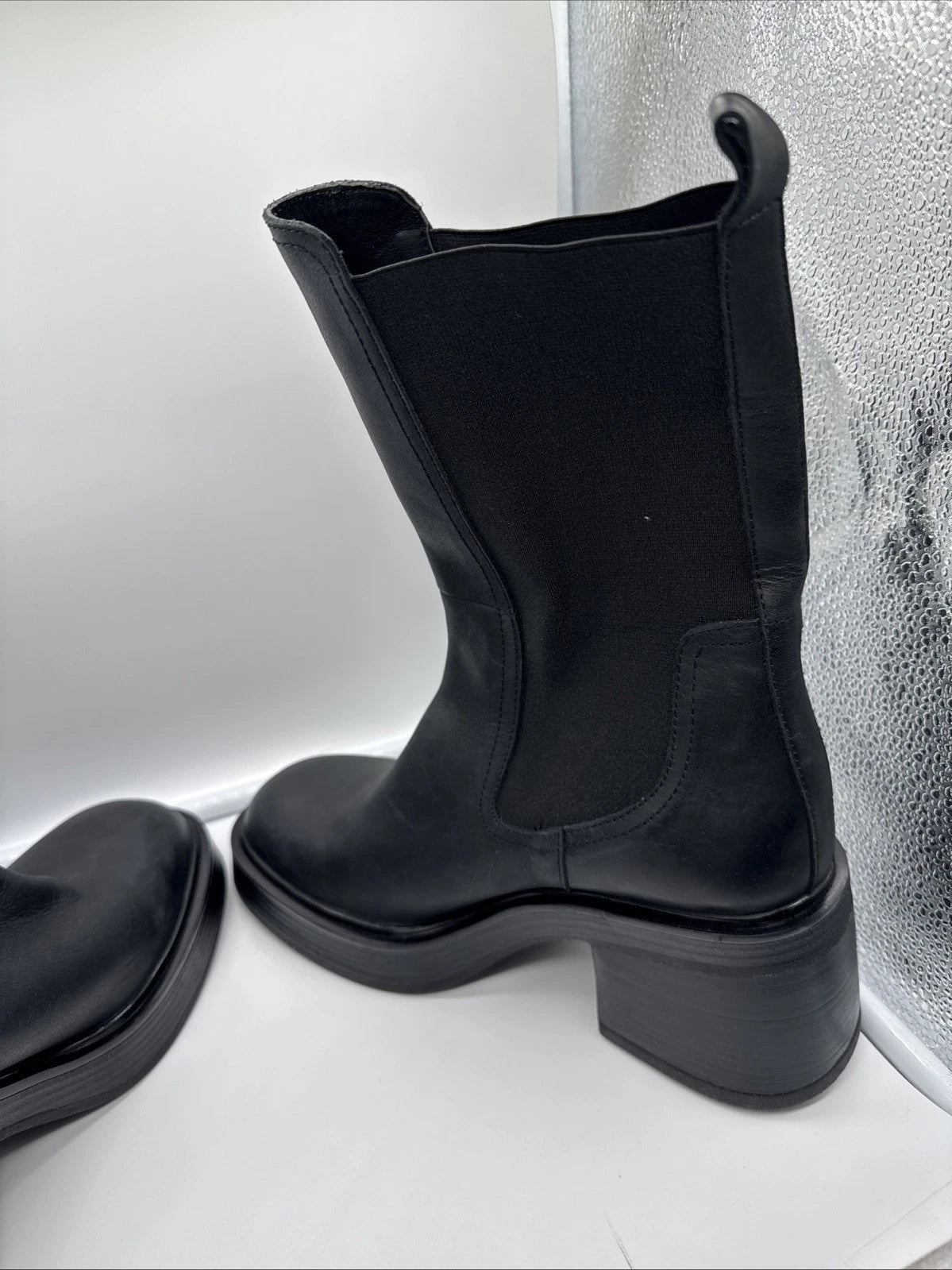 Size 40 Steve Madden Boots Black- Women’s