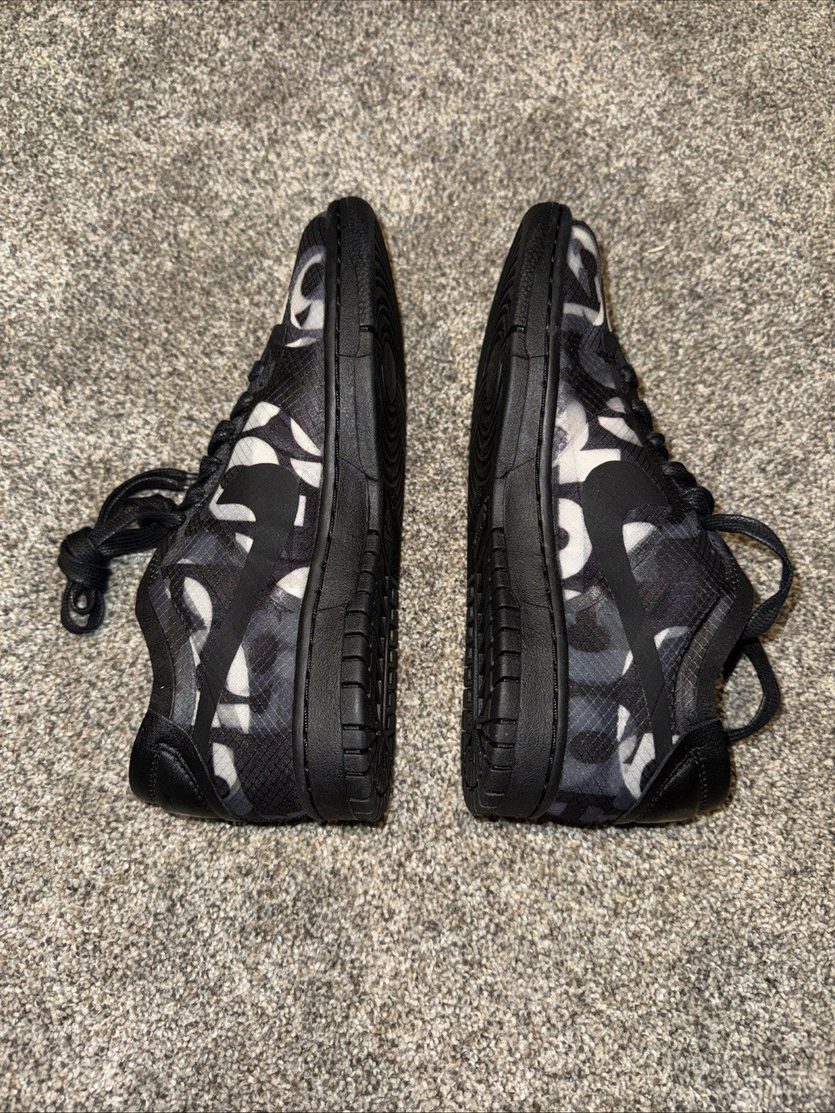 Size 7 Women’s - Comme des Garçons x Nike Dunk Low Monogram Print