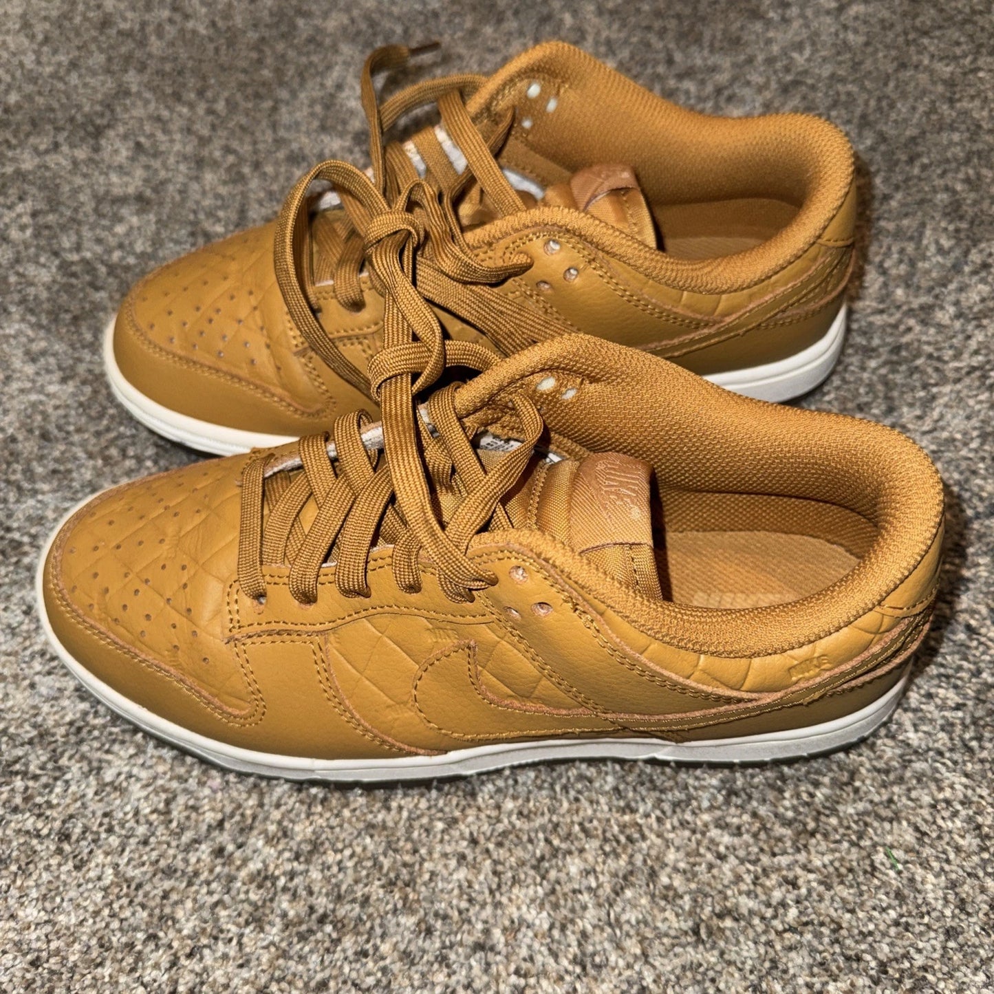 Size 6.5 Women’s - Nike Dunk Low Quilted Wheat - No Box