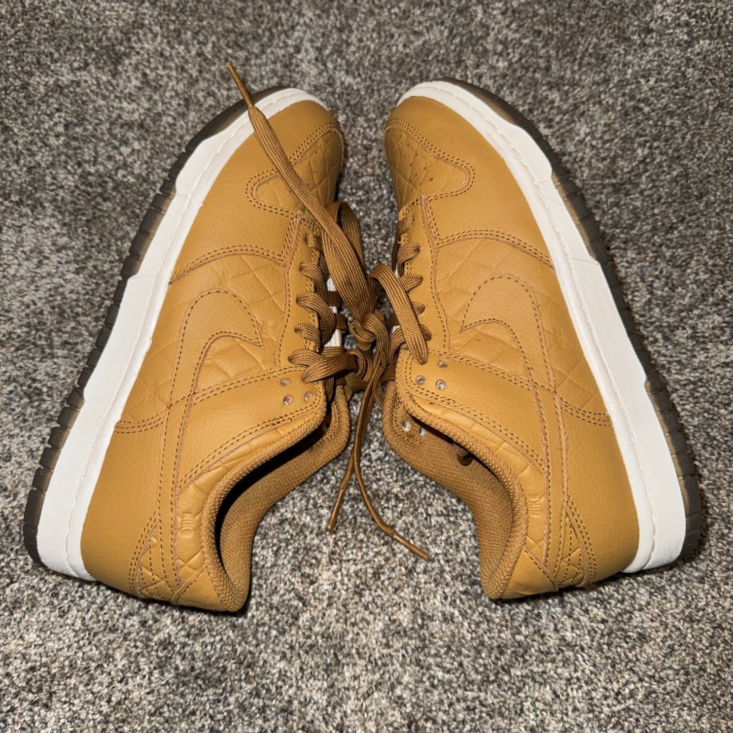 Size 6.5 Women’s - Nike Dunk Low Quilted Wheat - No Box