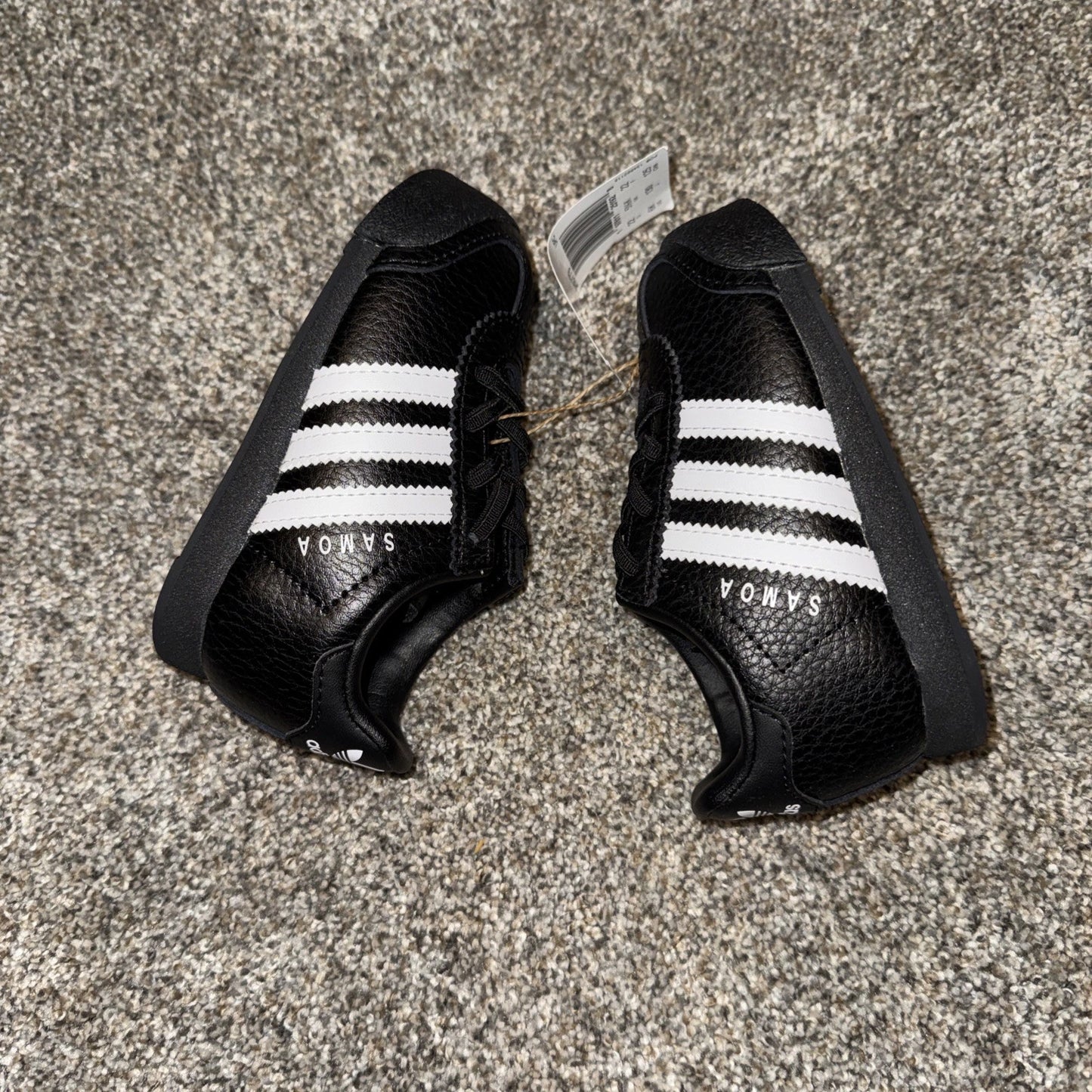 Size 6C Adidas Samoa I Black
