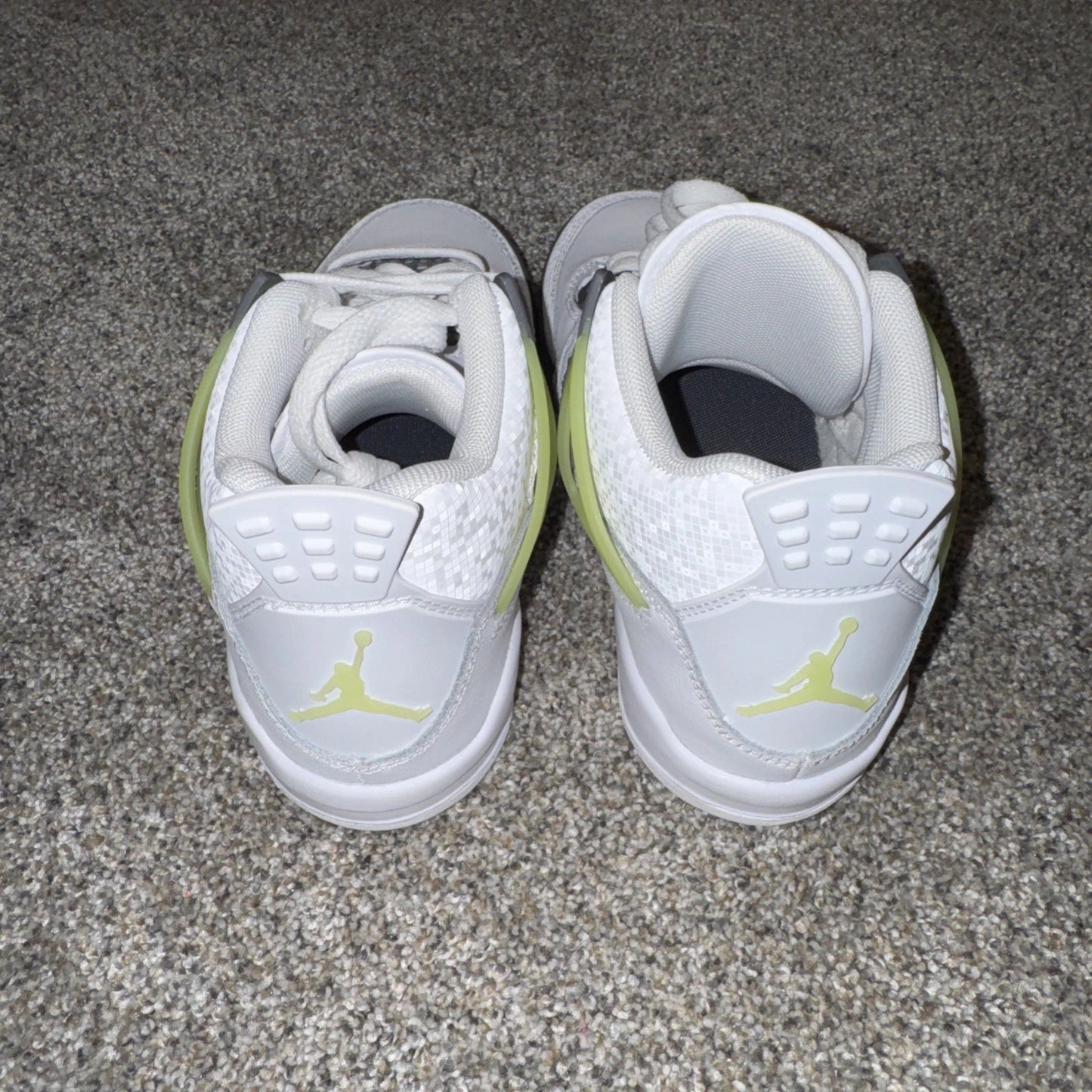 Size 1Y- Jordan 4 Light Lemon Twist